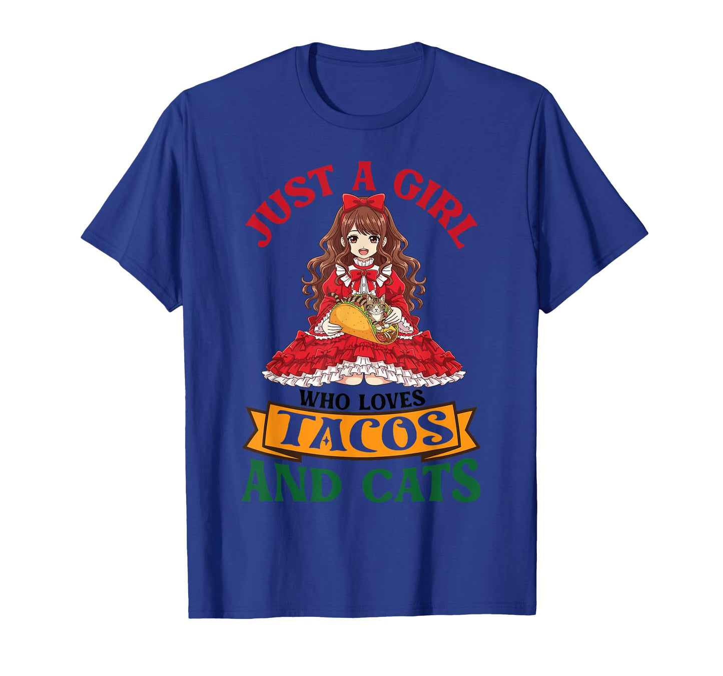 Just A Girl Who Loves Tacos and Ocicat Cats Mother Mommy T-Shirt