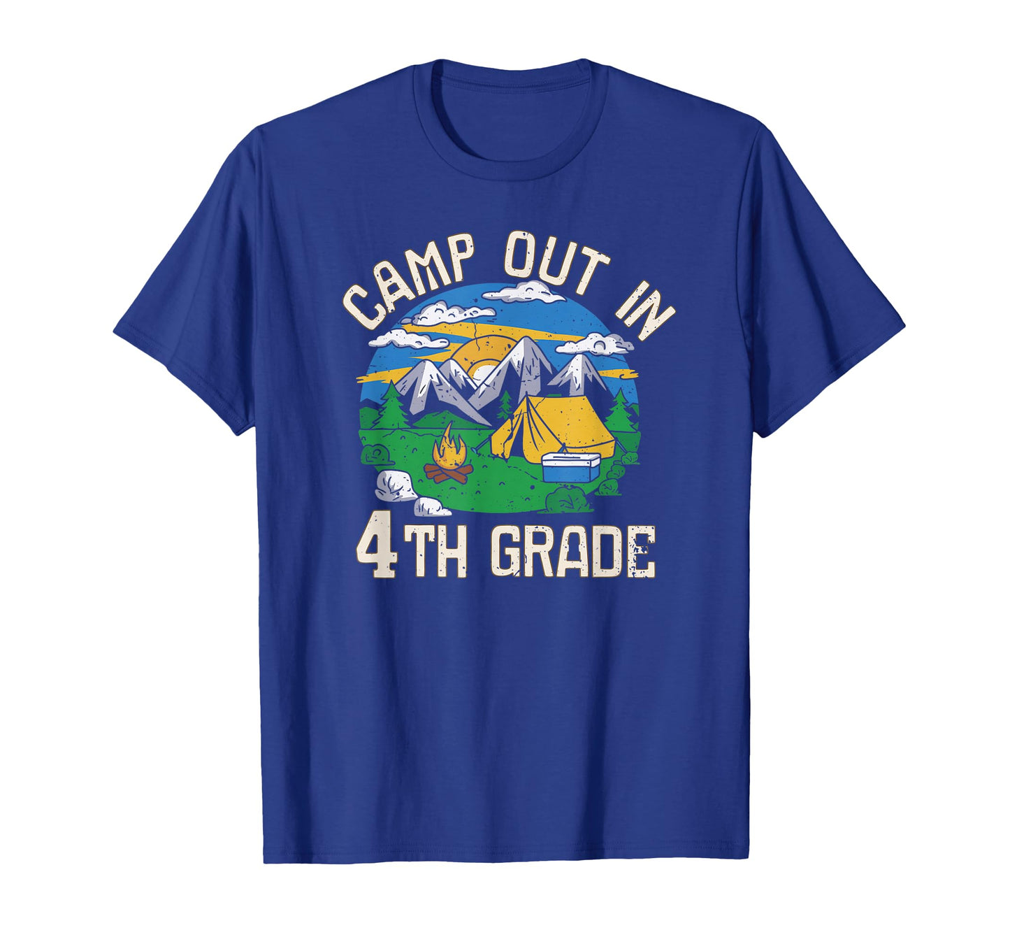 Camp out In 4th Grade Funny Camping Lovers Back to School T-Shirt