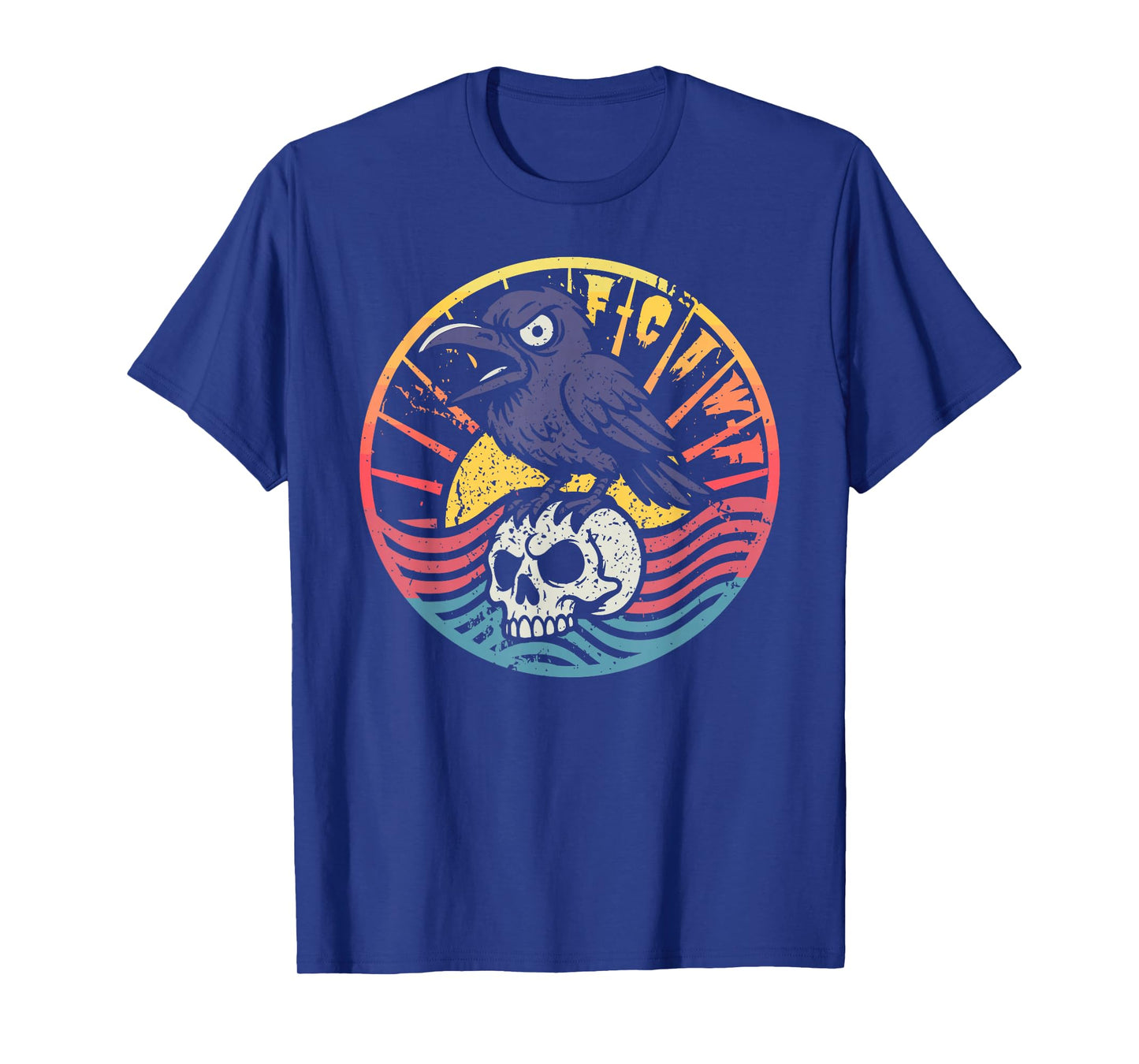 F-Caw-F Funny Crow Skull Sunset Sarcastic for Men & Women T-Shirt