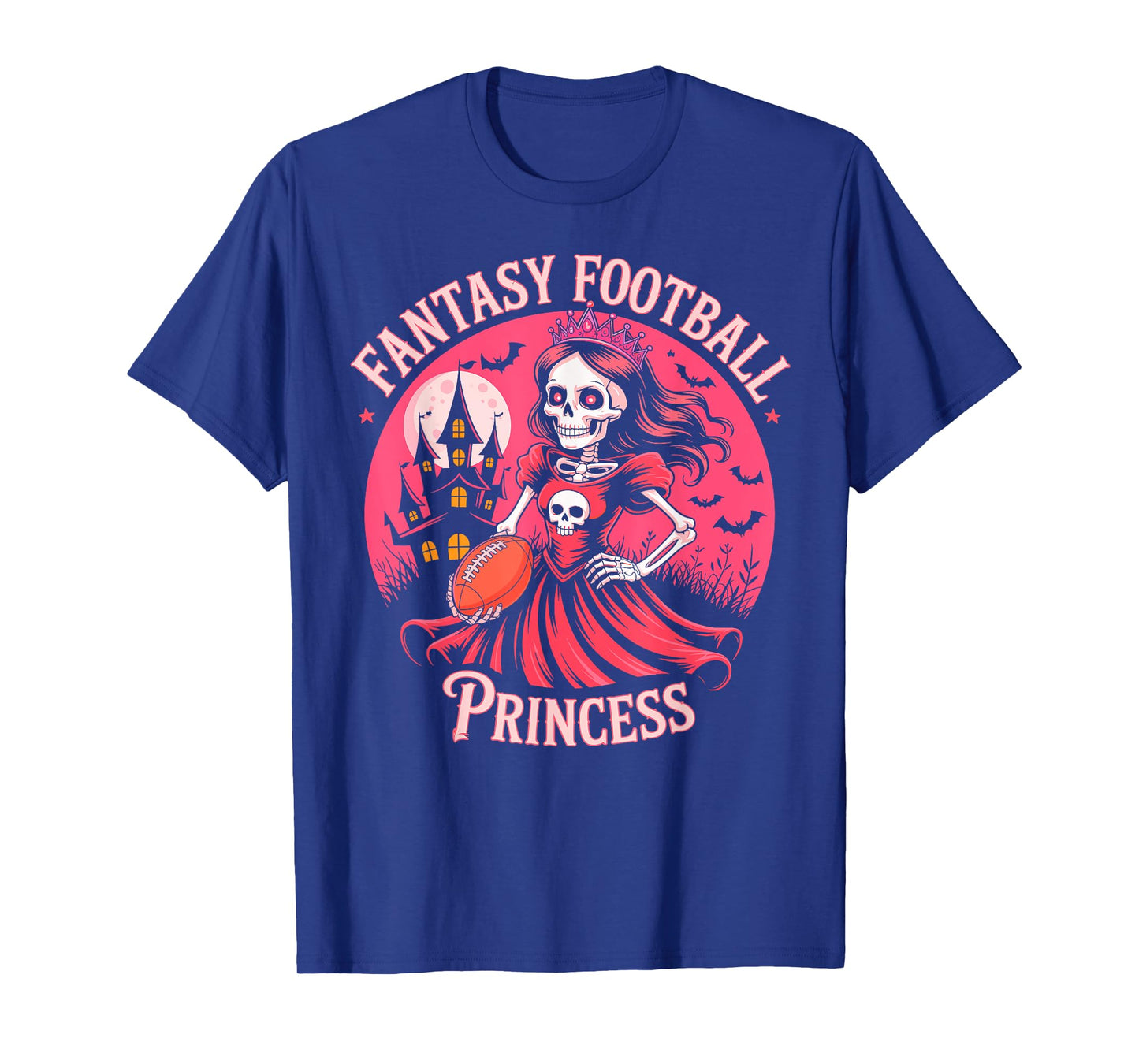 Fantasy Football Loser Princess Tee Halloween Skeleton T-Shirt