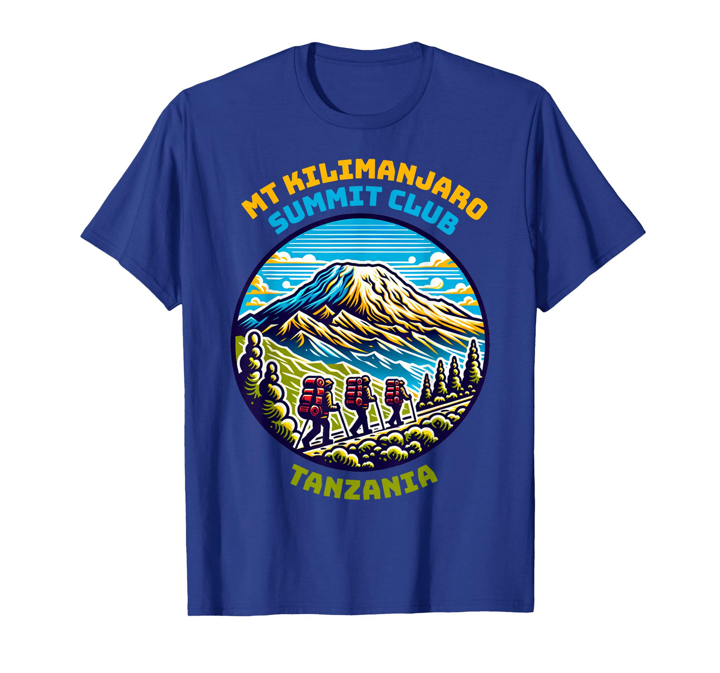 Mt Kilimanjaro Summit Club Tanzania Africa's Highest Hiking T-Shirt