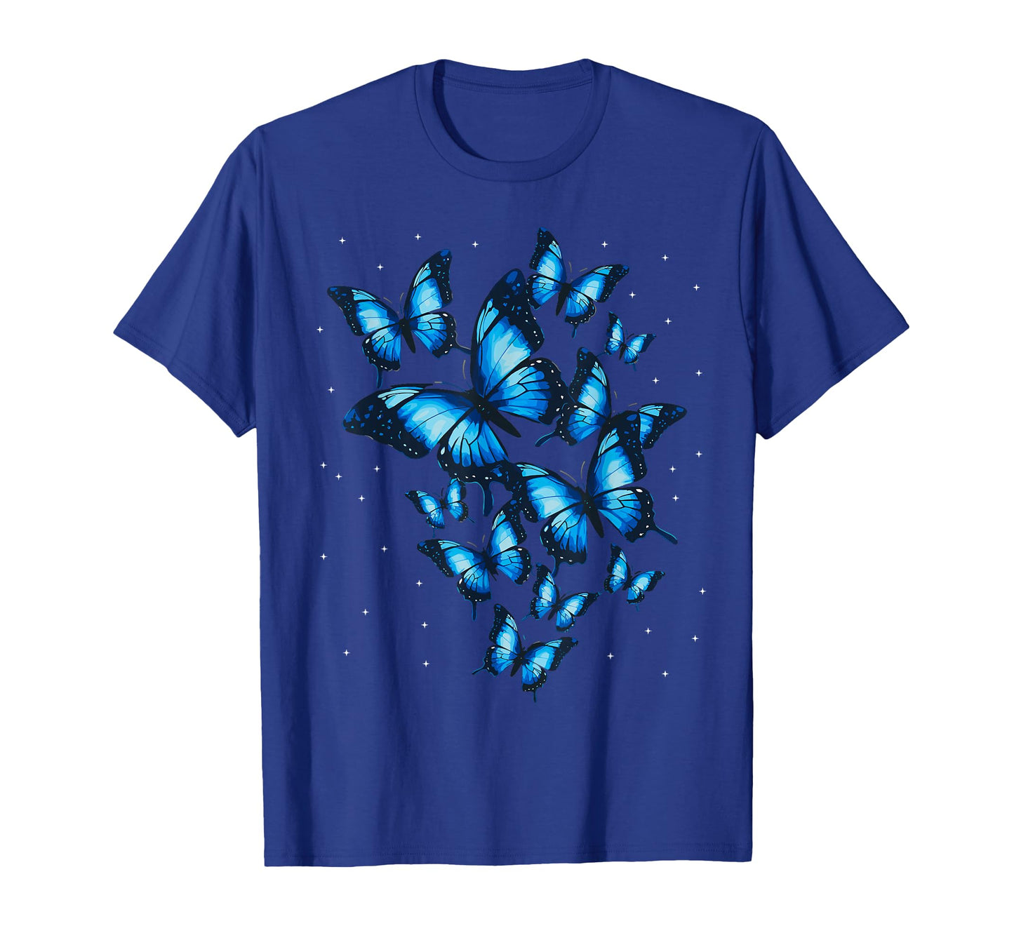 Blue Butterfly Art Beautiful Butterflies T-Shirt