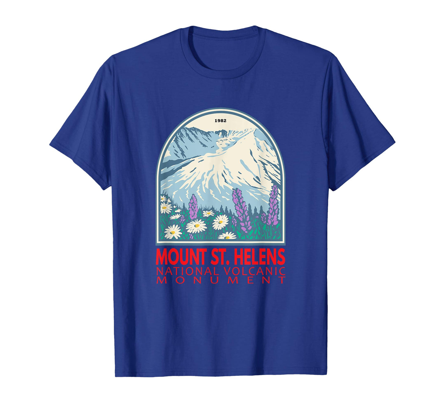 Mount St Helens National Volcanic Monument Emblem Vintage T-Shirt