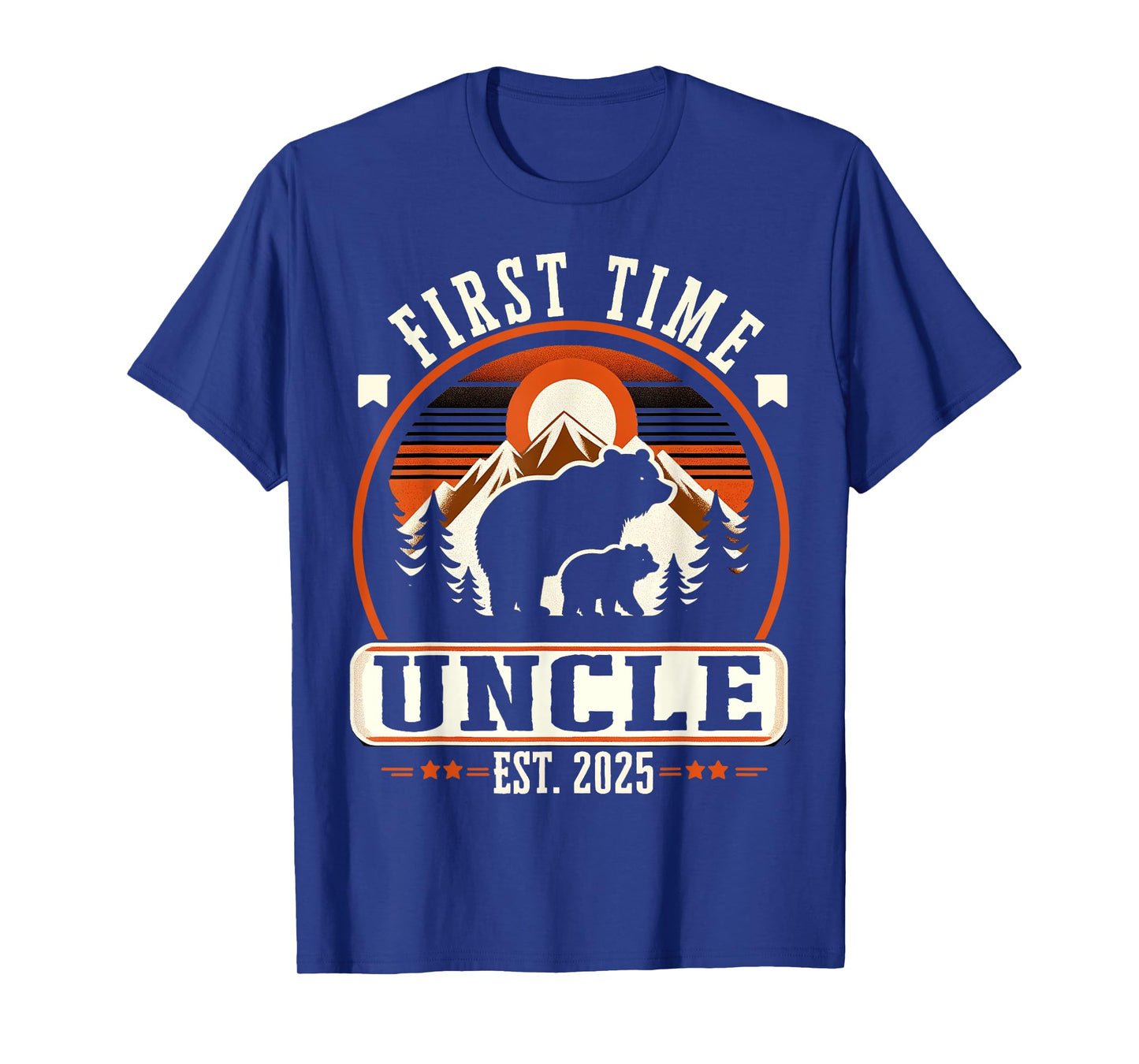First Time Uncle Est 2025 for New Dad Funny Fathers Day T-Shirt
