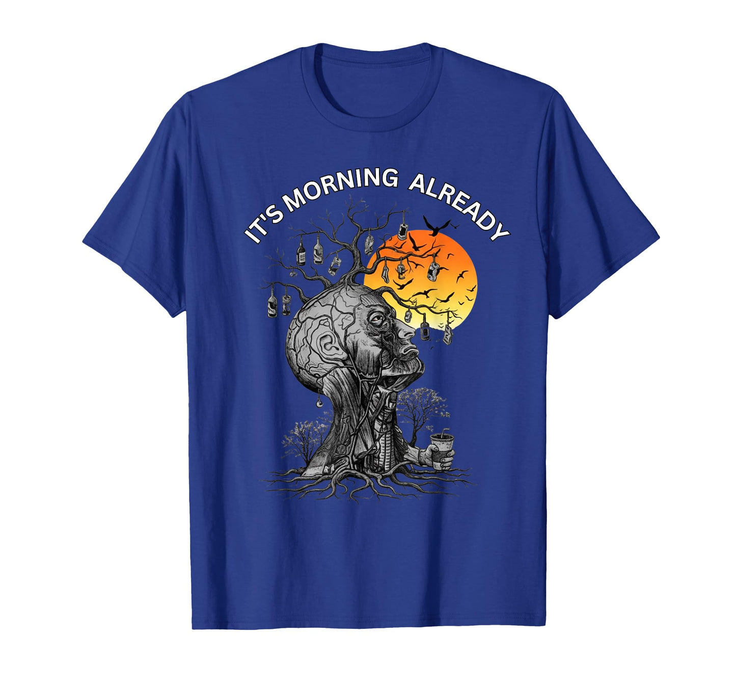 It's Morning Already Hangover Human Tree for Party Lovers T-Shirt