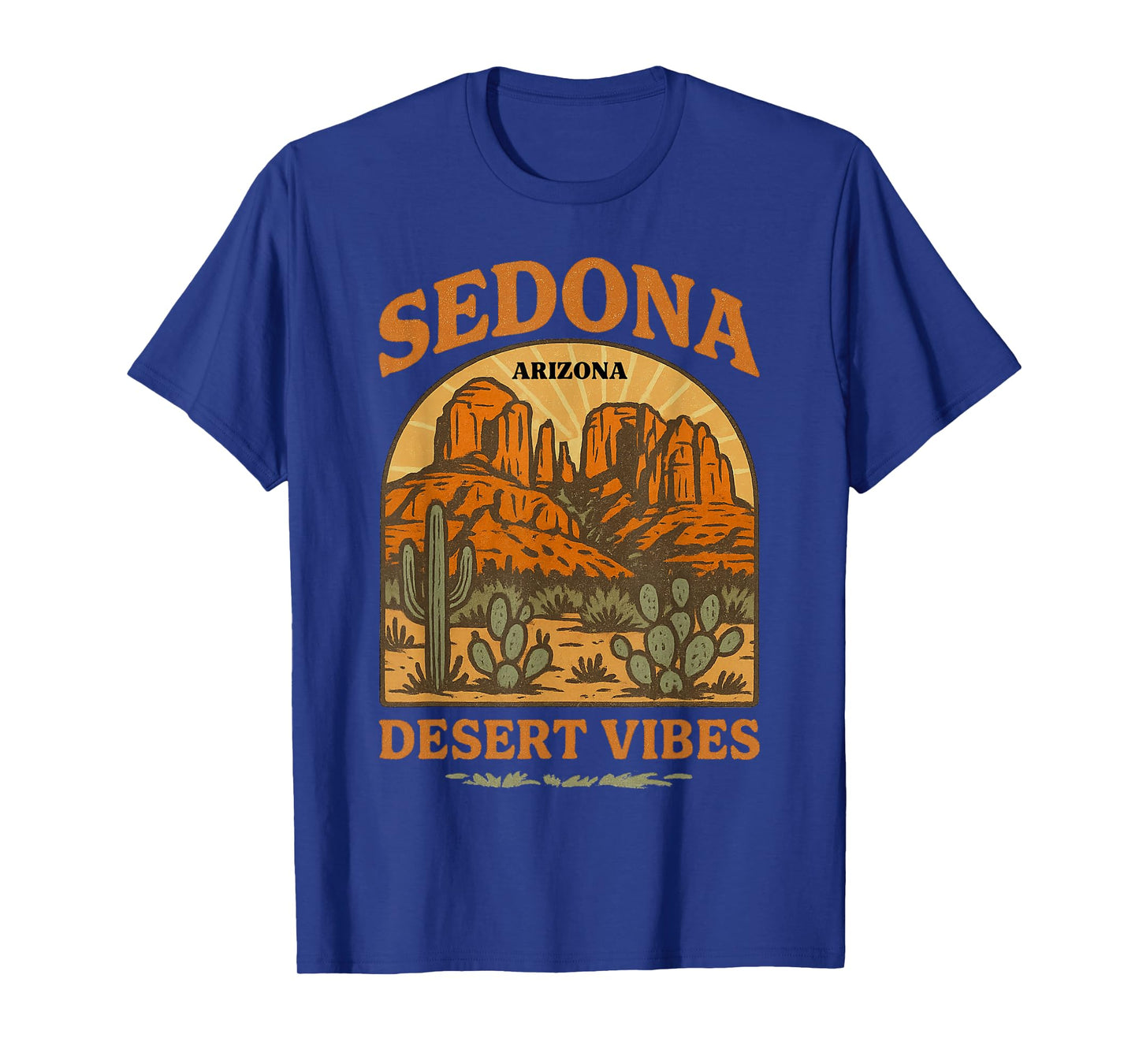 Sedona Arizona Desert Vibes Graphic Vintage Souvenir T-Shirt