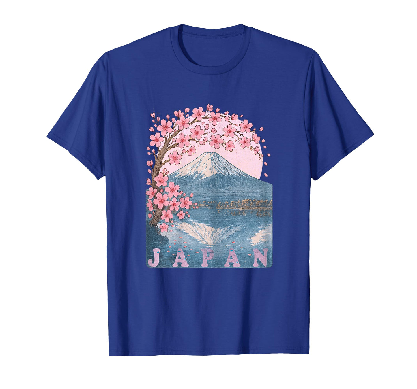 Japanese Cherry Blossom Mt Fuji Japan Art Women T-Shirt
