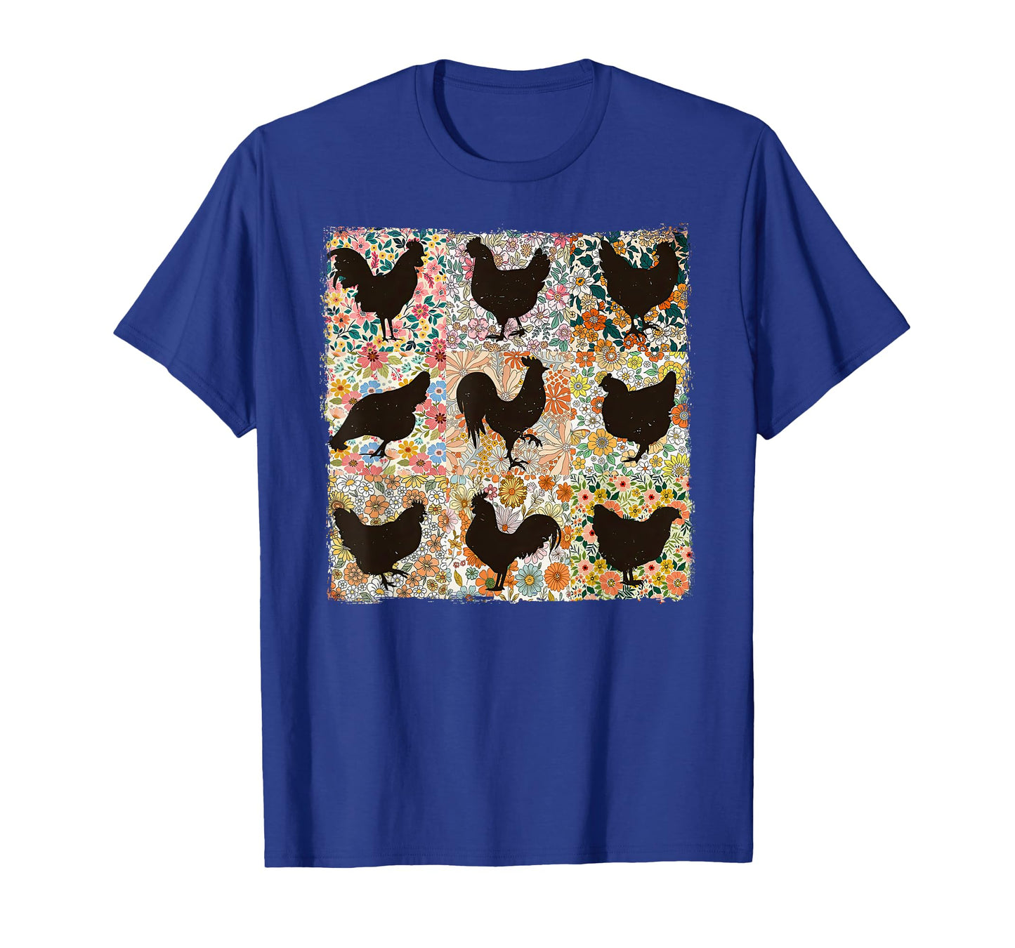 Boho Chicken Farm Happy Mother's Day Animal Chicken Flower T-Shirt