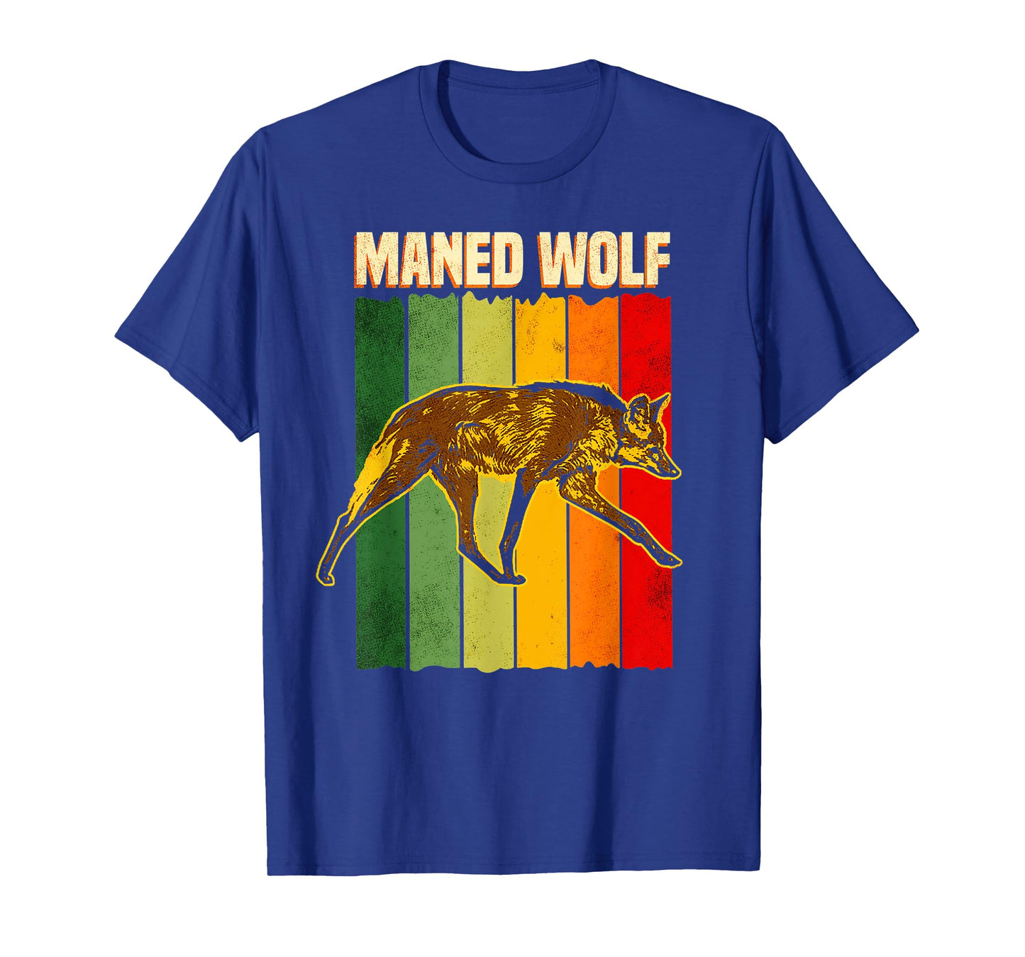 Maned Wolf South America Animal Colorful T-Shirt