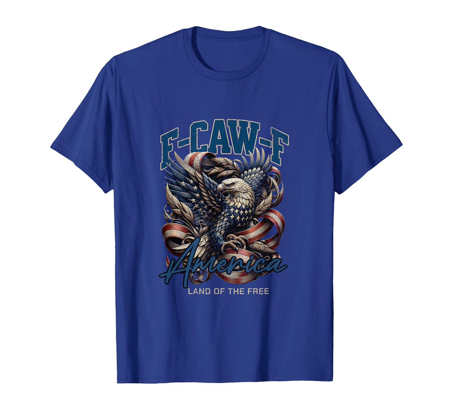 Cool Patriotic American Eagle F-CAW-F Meme Vintage Retro T-Shirt