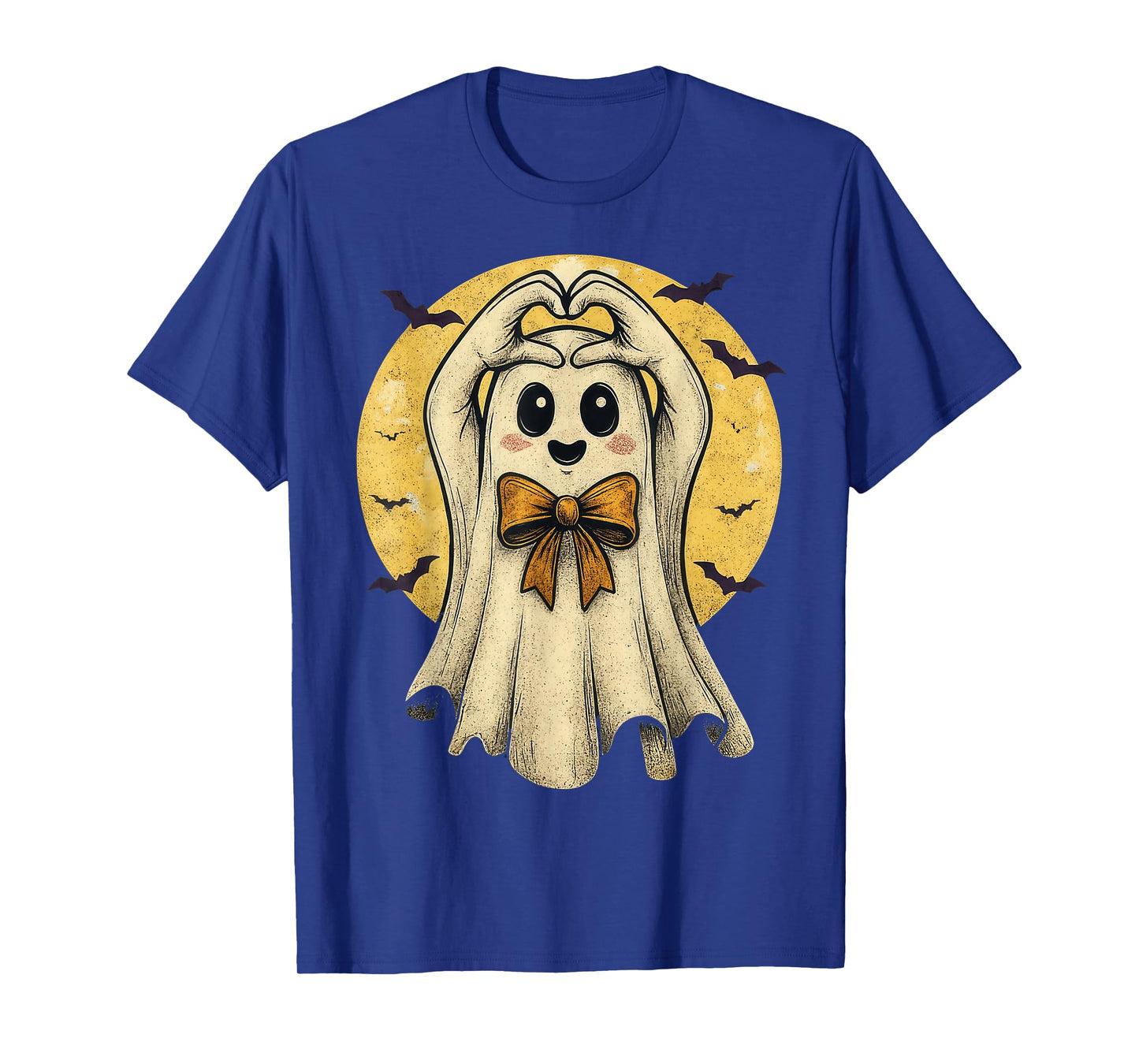 Halloween Cool Teen Boys Kids Men Halloween Boo Heart T-Shirt