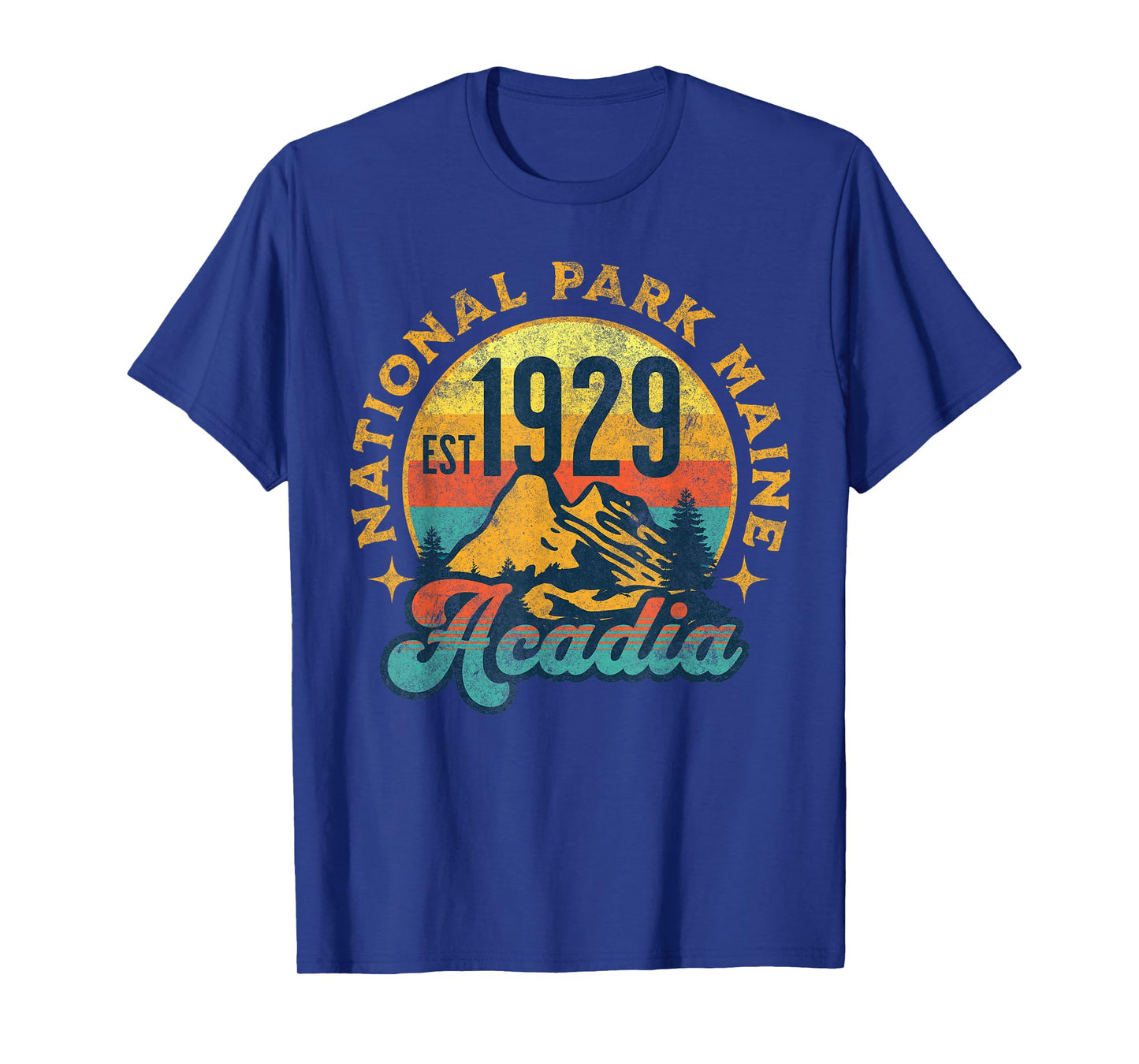 Acadia Maine Nature Mountains Hiking Outdoors Vintage T-Shirt