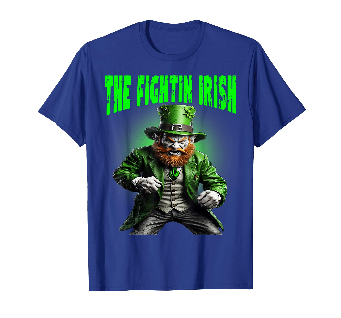 The Fighting Irish Crazy Leprechaun funny Irish tee T-Shirt