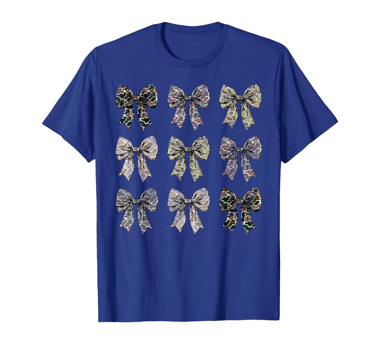 Camo Coquette Bow Duck Hunting Camouflage Girls Women T-Shirt