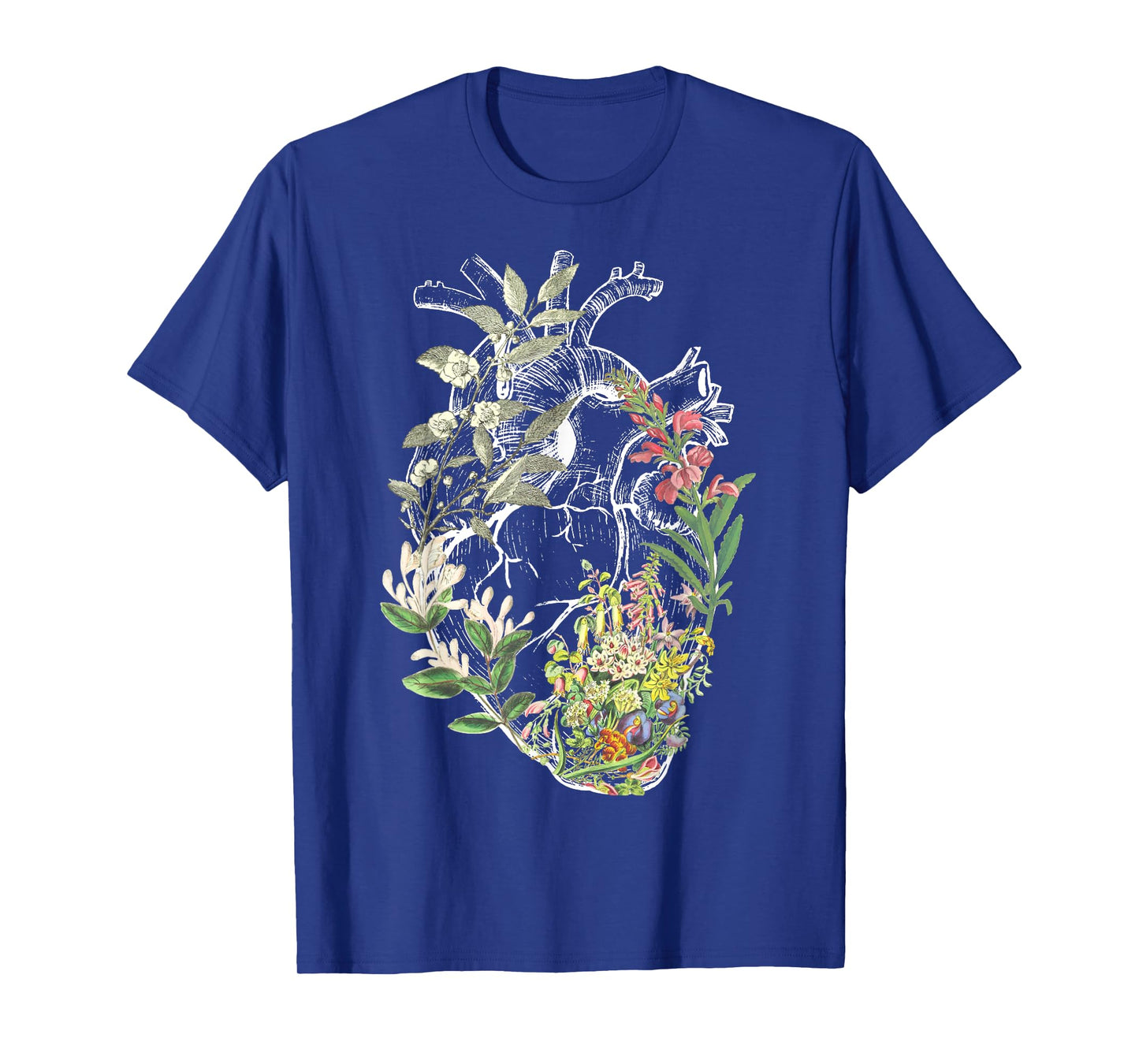 Anatomical Heart And Flowers Show Your Love T-Shirt