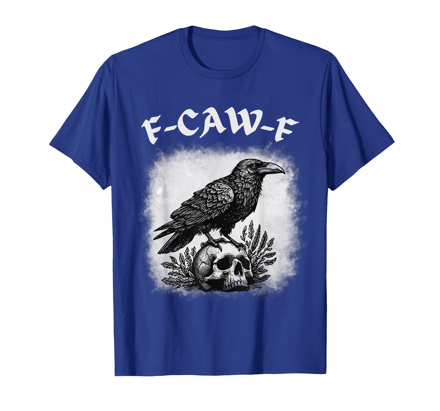 F Caw F Crow Funny Gothic Bird Illustration Humour T-Shirt