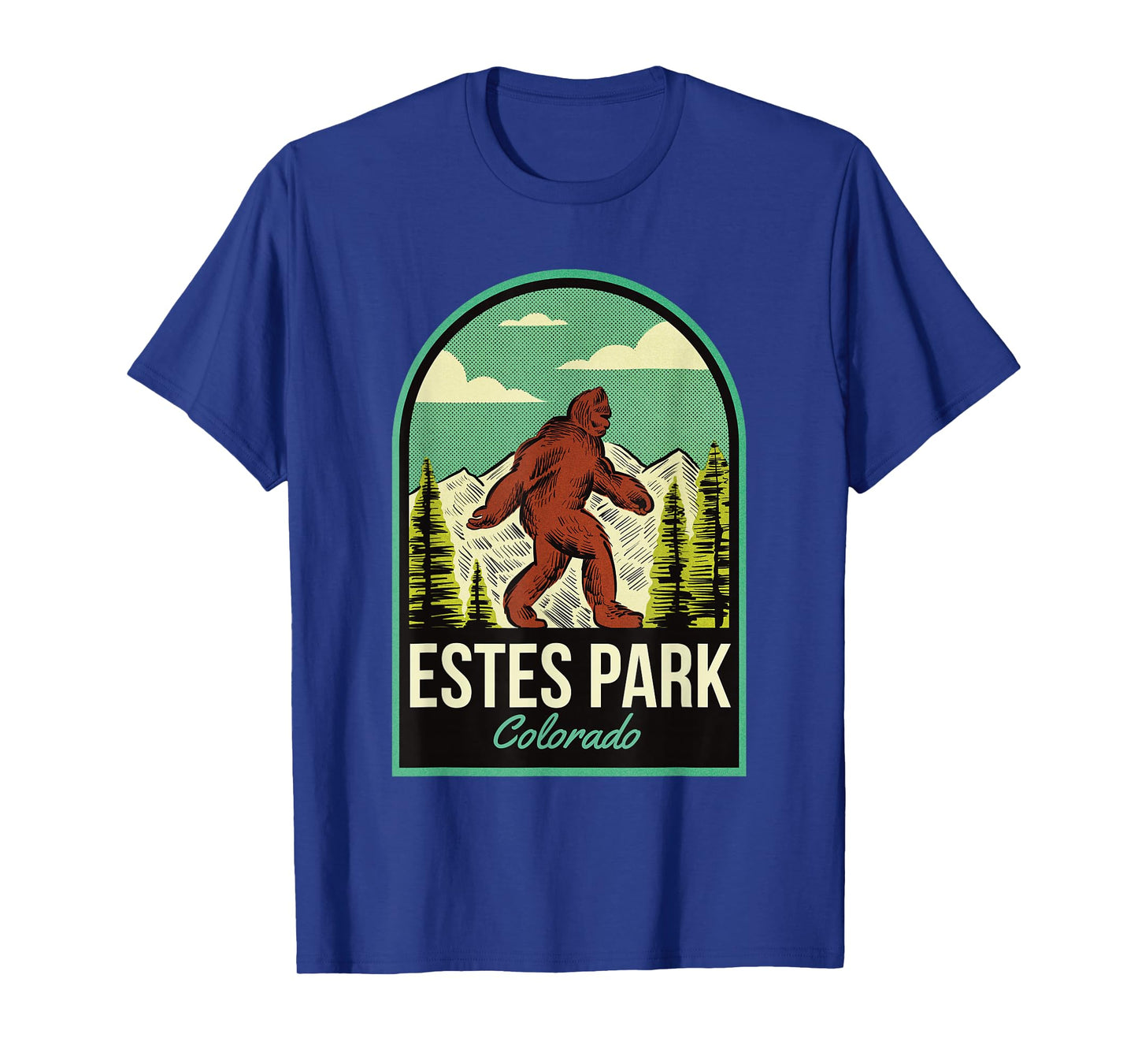 Estes Park CO Vintage Bigfoot Travel T-Shirt