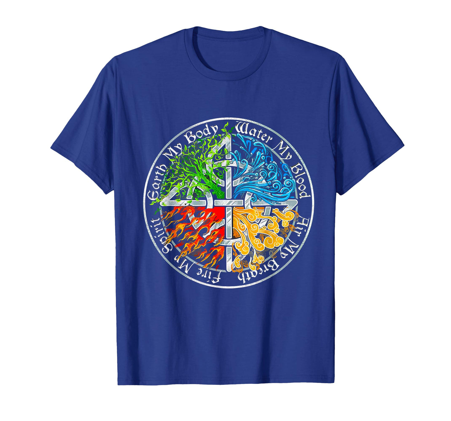 Viking Tree, Earth My Body Water My Blood, Air My Breath T-Shirt