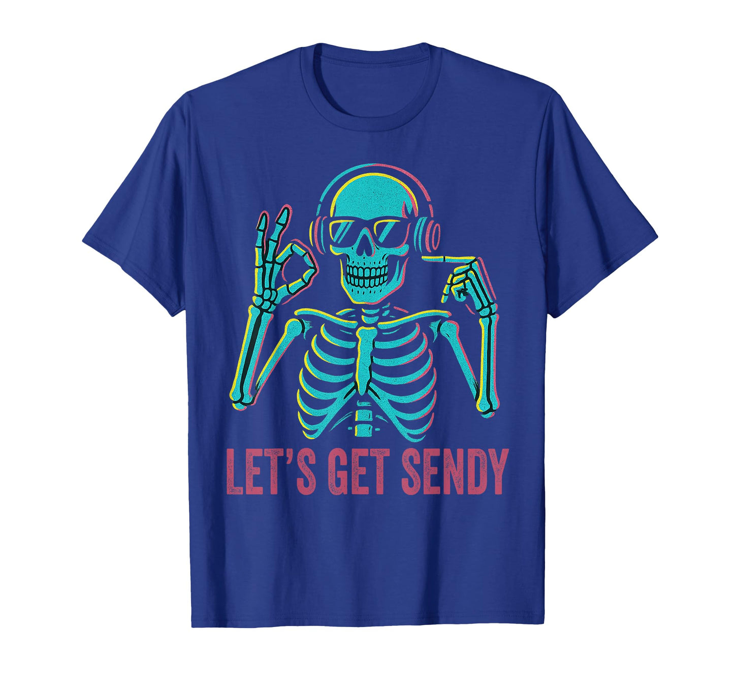 67 Emote Skeleton Six Seven Let's Get Sendy 67 Meme Funny 67 T-Shirt