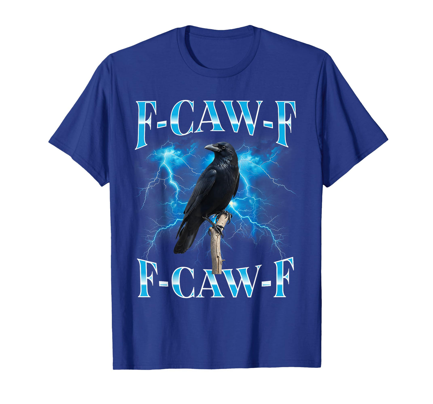 F-Caw-F Black Crow Black Bird Raven Gothic Bootleg Meme T-Shirt
