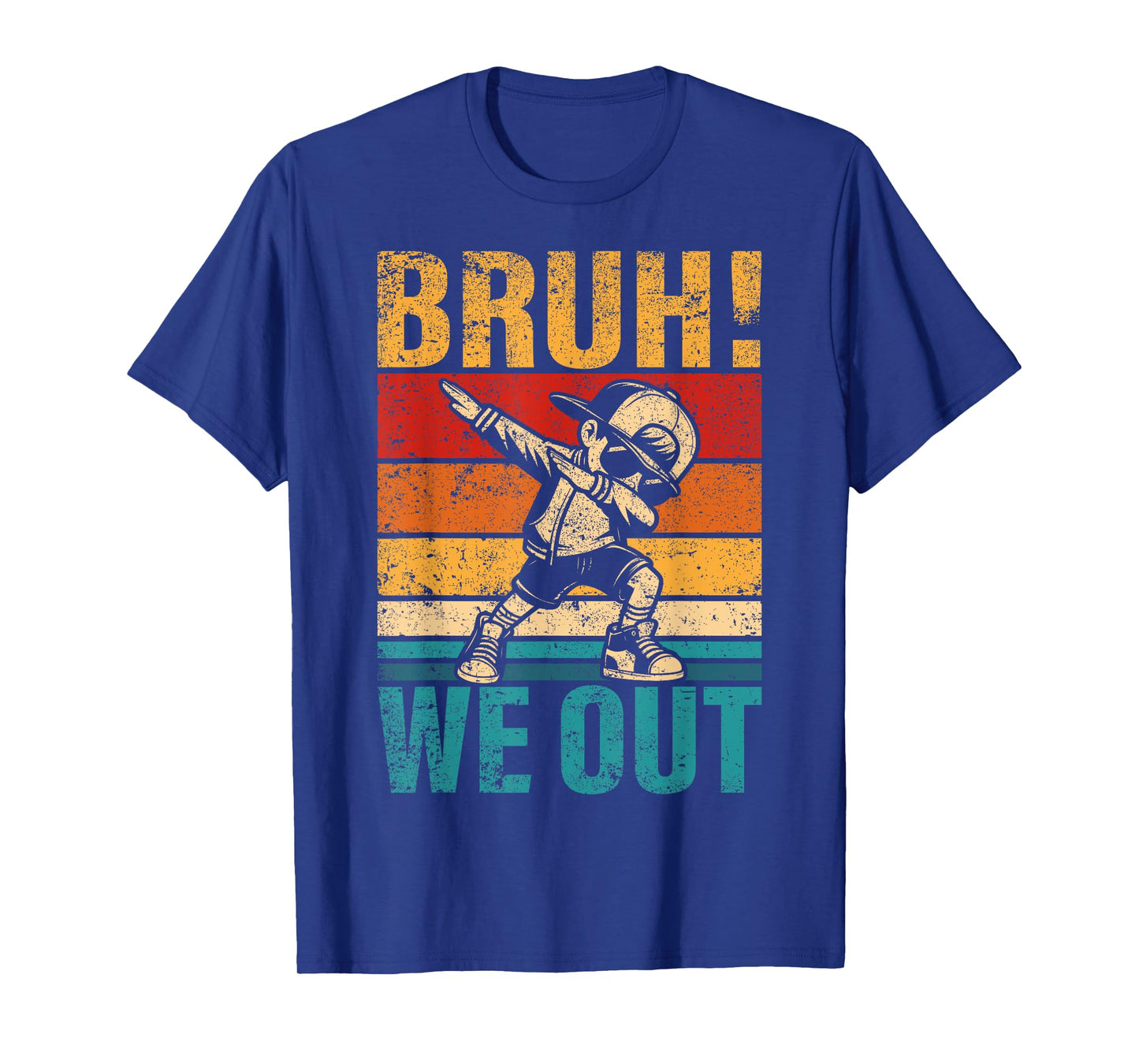 Last Day Of School Dabbing Boy Bruh We Out Student Squad T-Shirt