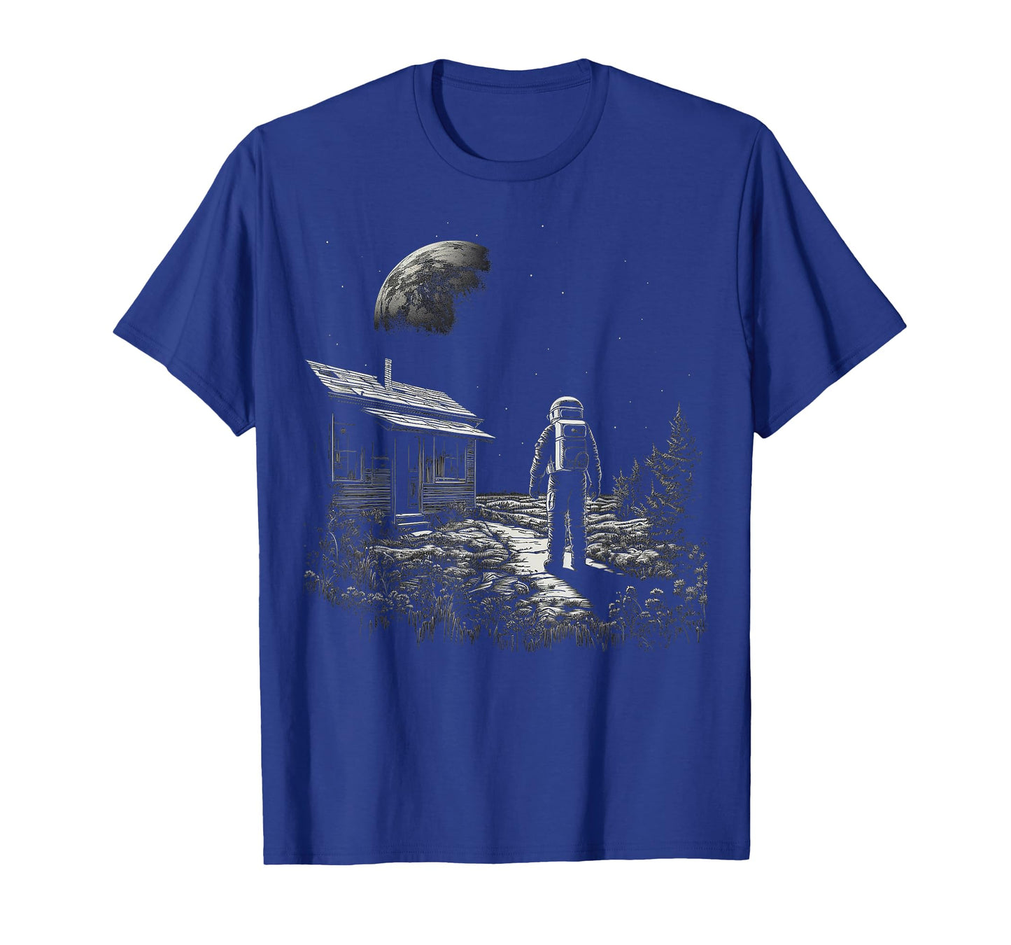 Astronaut Moon Nature Artwork Graphic Astronaut T-Shirt