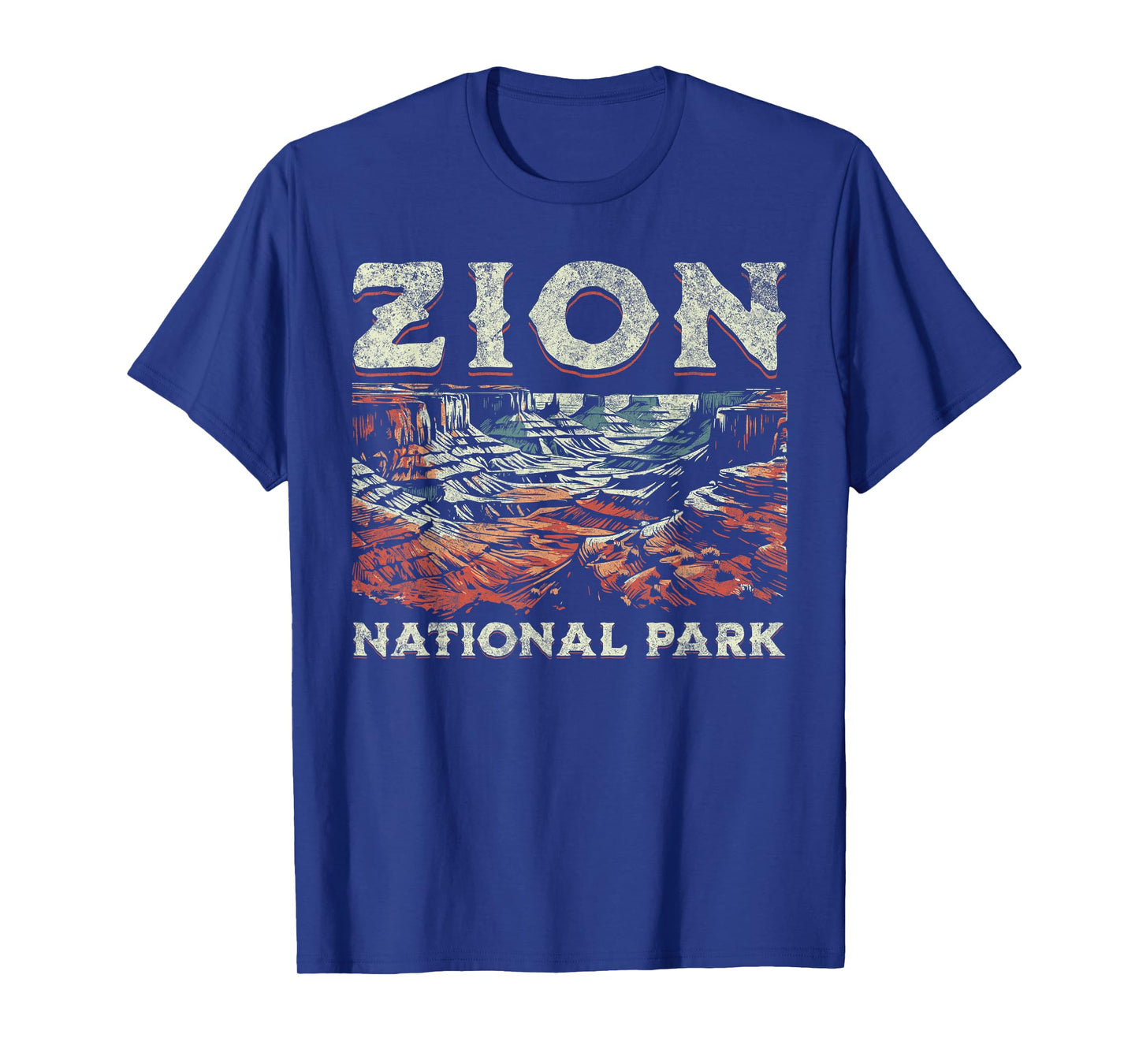 Zion National Park T-Shirt, Small, Grey