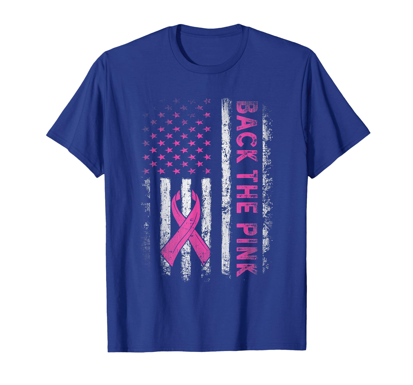 Back The Pink Breast Cancer Awareness Flag Toddler Women Men T-Shirt