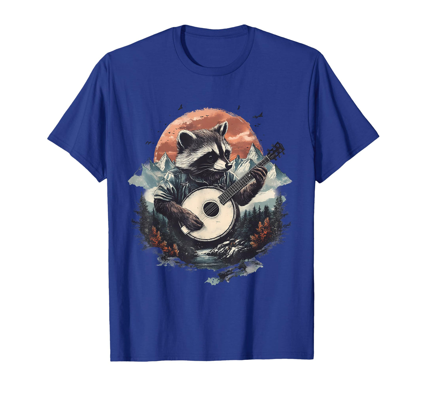 Banjo Raccoon Bluegrass Banjo Player Raccoon Playing Banjo T-Shirt
