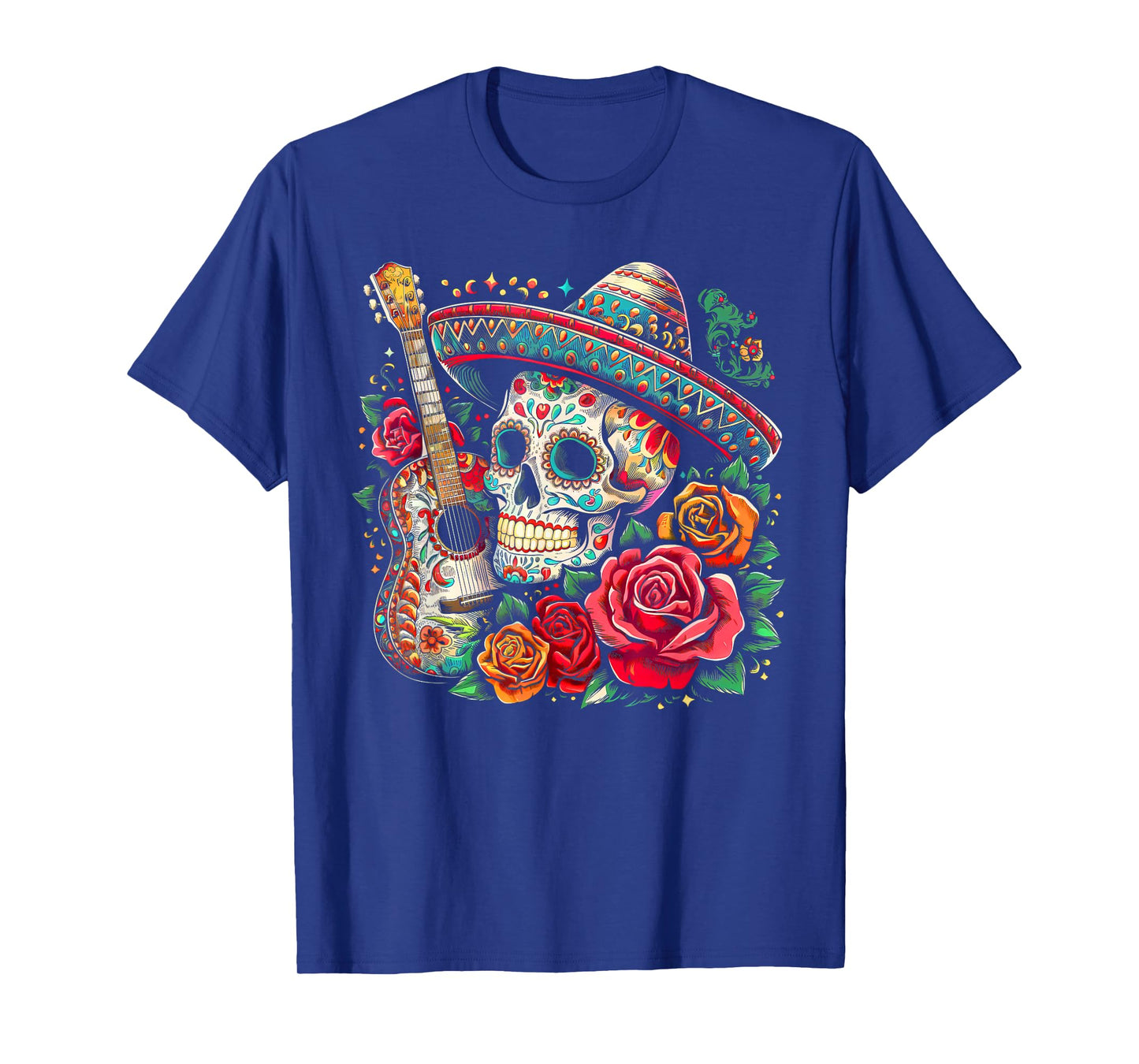 Cinco De Mayo Skull Sombrero Fiesta Mexican Skull Men Women T-Shirt