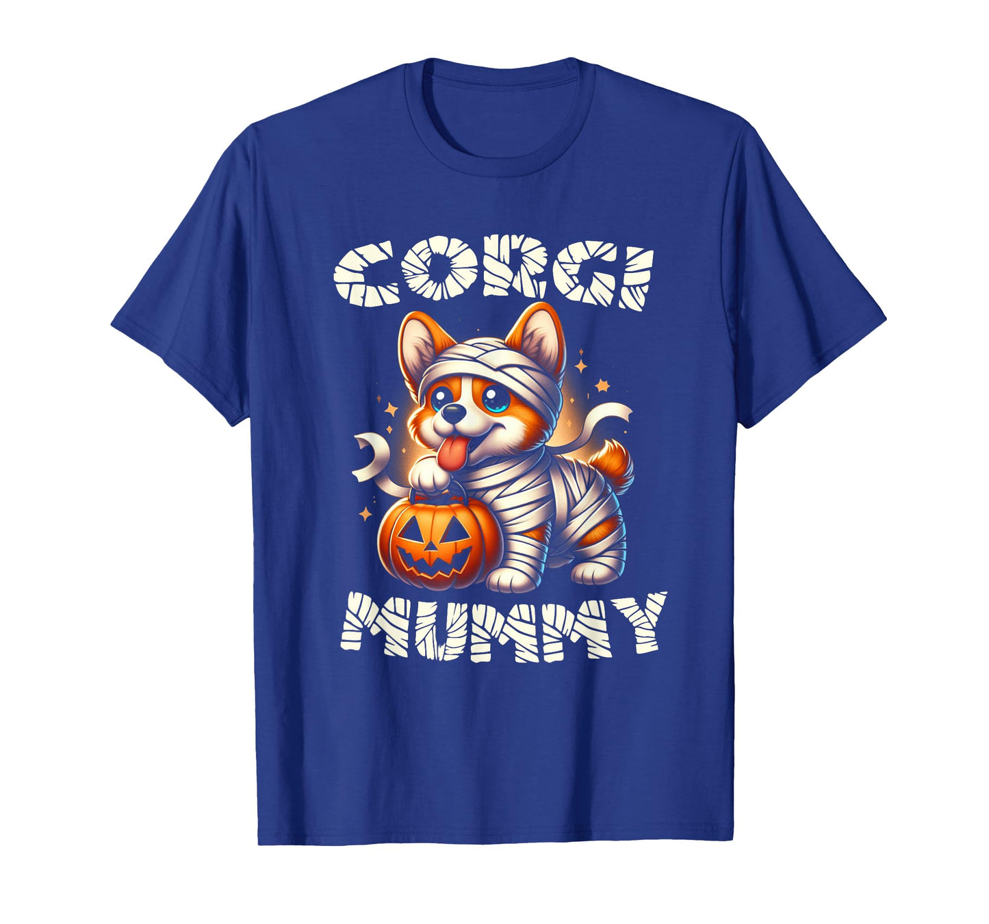 Cute Halloween Costume Welsh Corgi Mummy Dog Lover T-Shirt