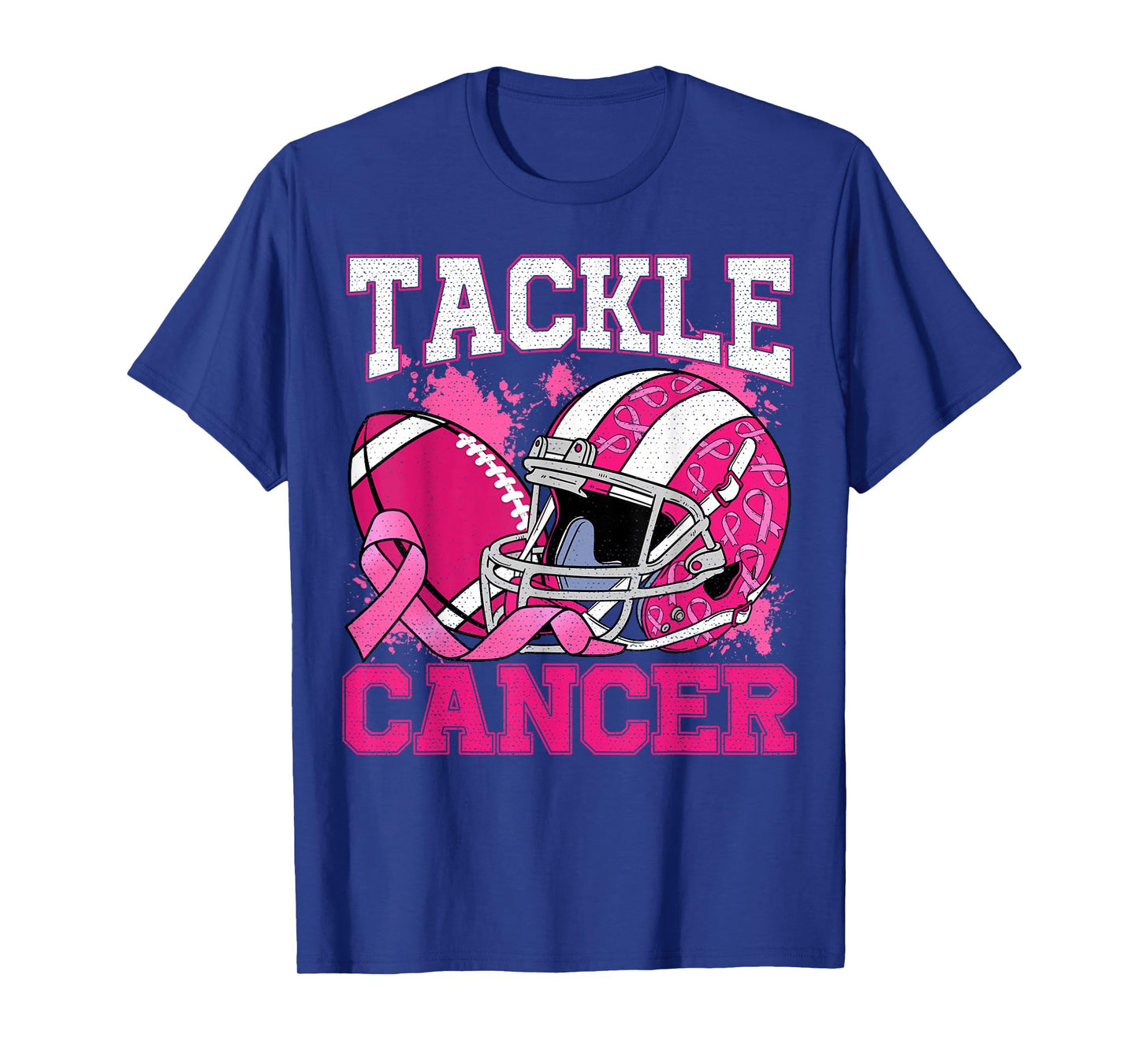 Tackle Breast Cancer Football Pink Breast Cancer Awareness T-Shirt