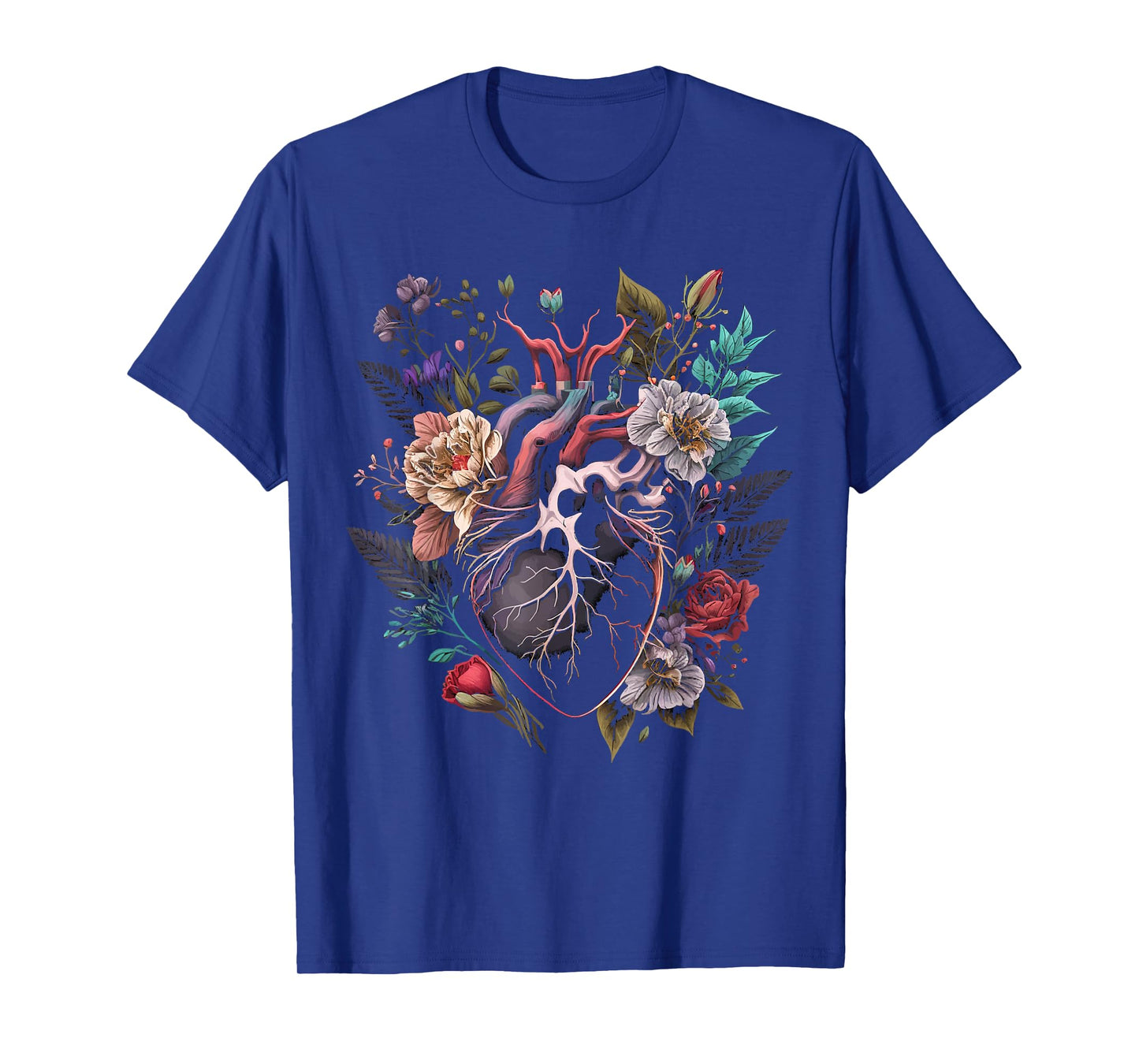 Anatomical Heart And Flowers Show Your Love T-Shirt