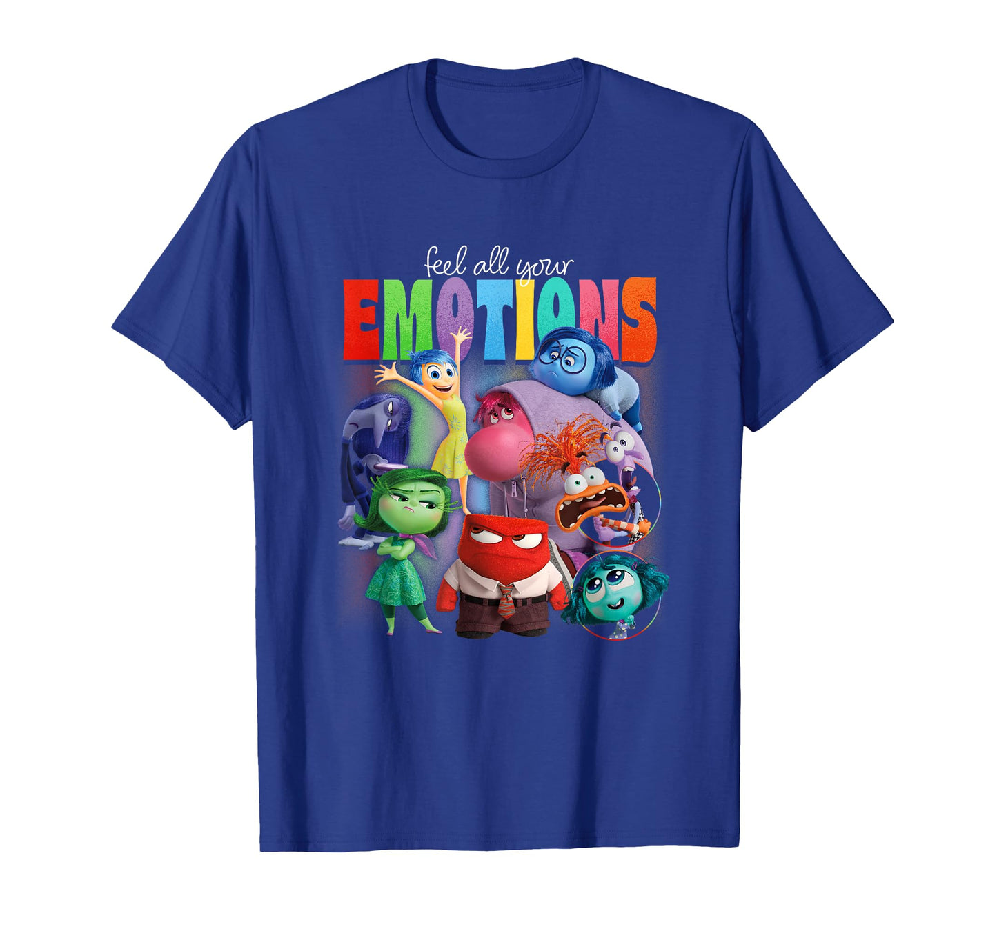Disney Pixar Inside Out 2 Feel All Your Emotions Vintage T-Shirt