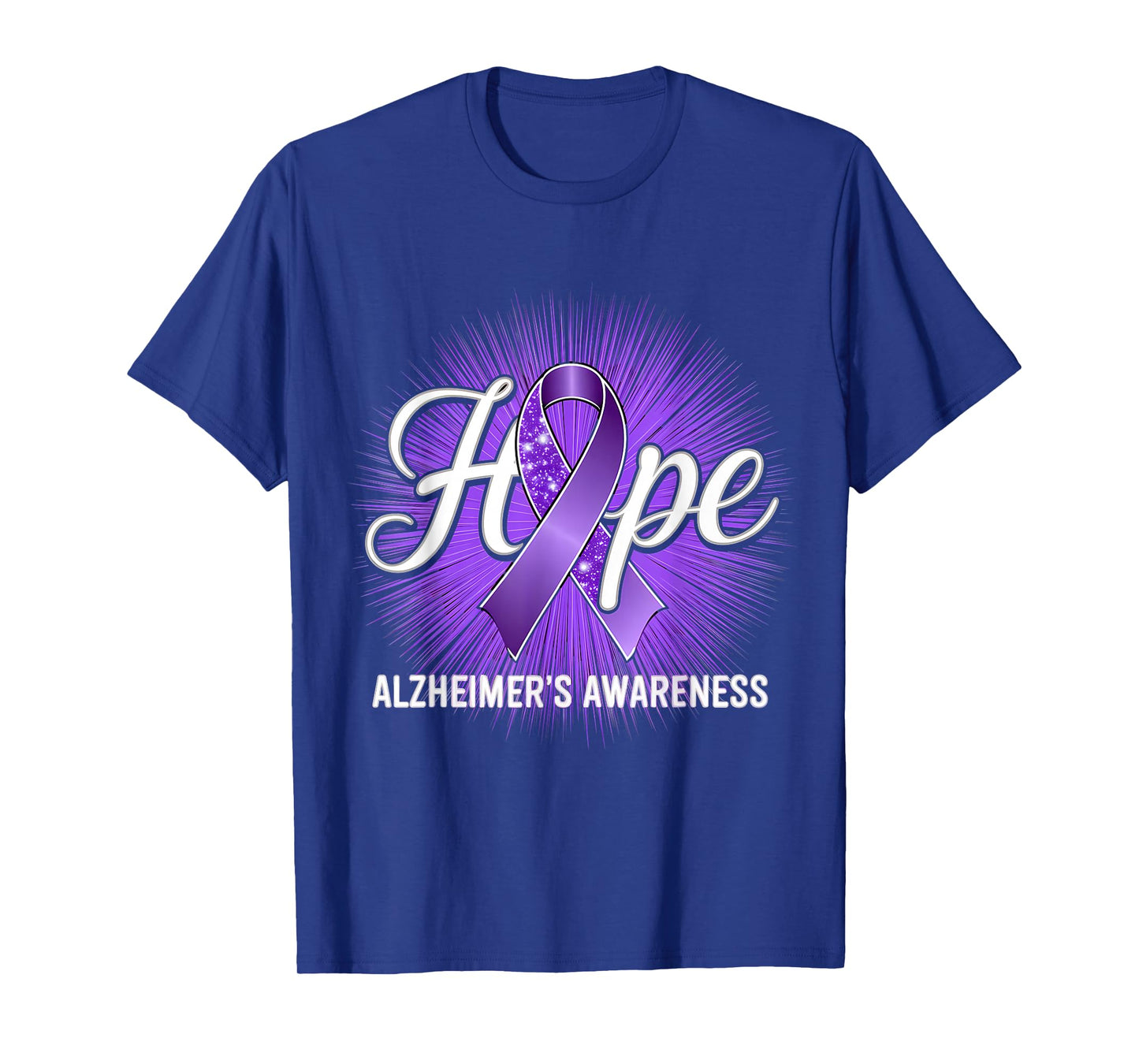 Alzheimer Awareness Month Purple Ribbon Hope T-Shirt