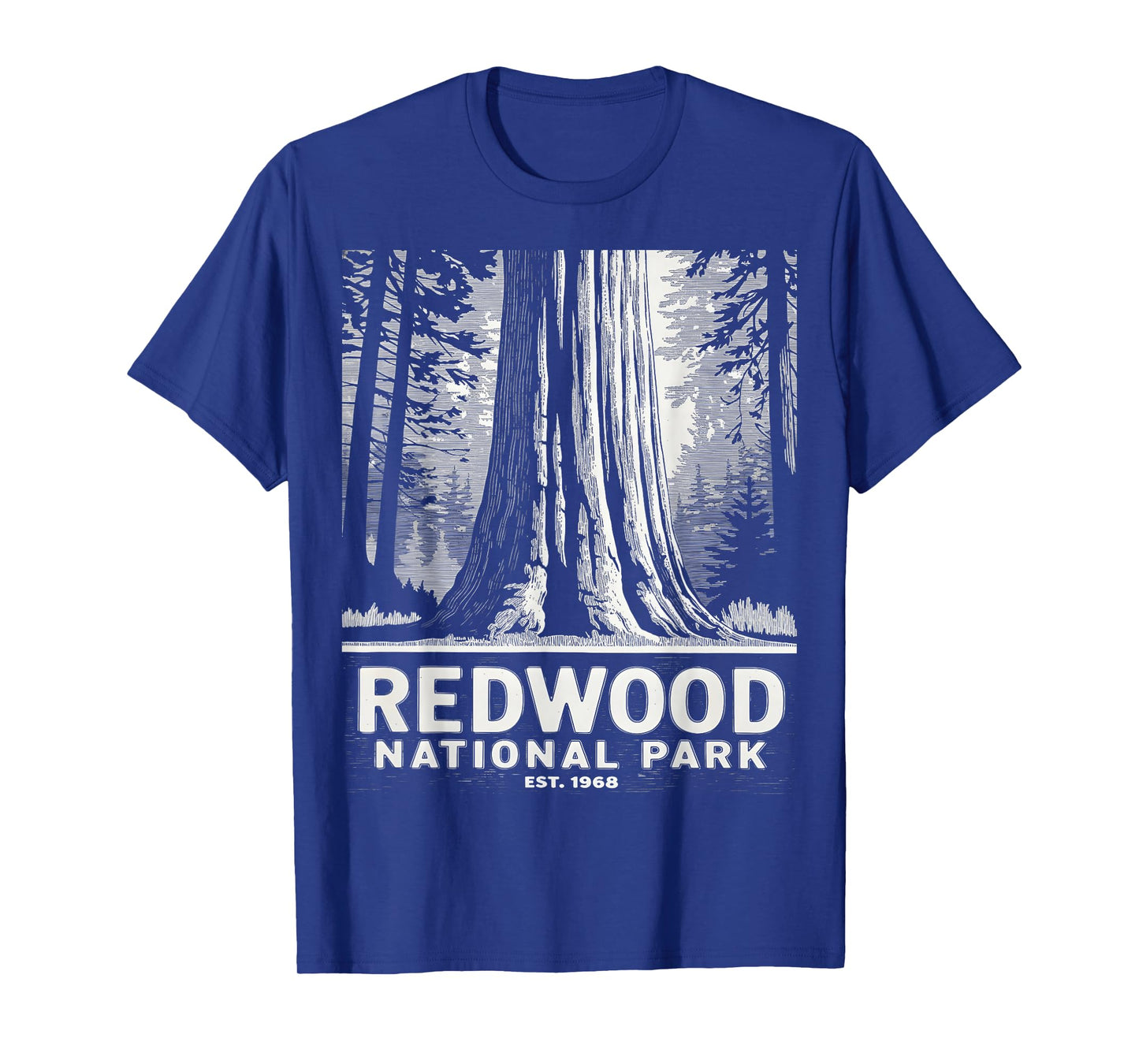 Redwood National Park Vintage Camping Hiking Men Women Kids T-Shirt