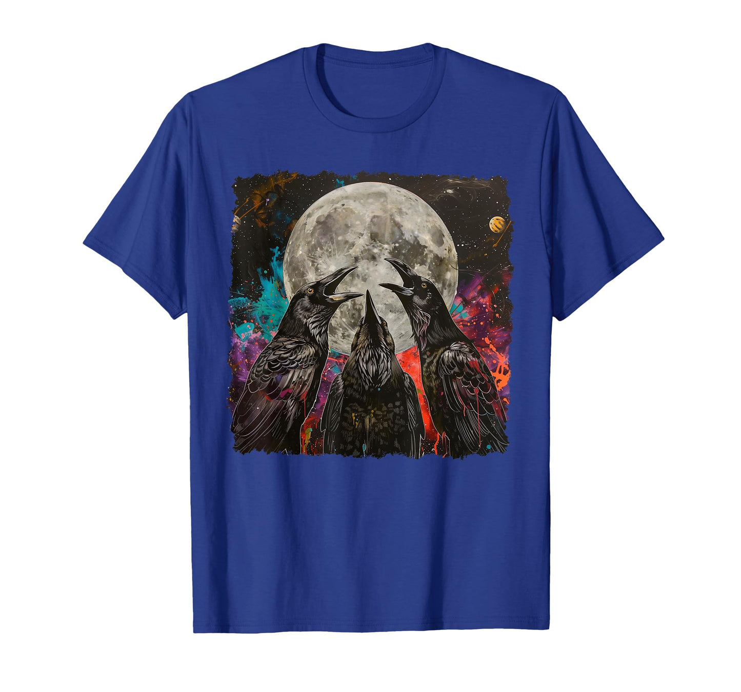 Crow Raven Howling Moon T-Shirt