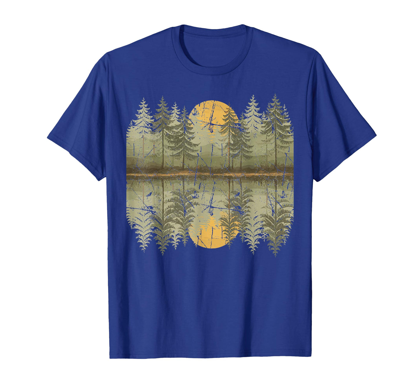 Nature Reflection Forest Trees Outdoor Wildlife T-Shirt