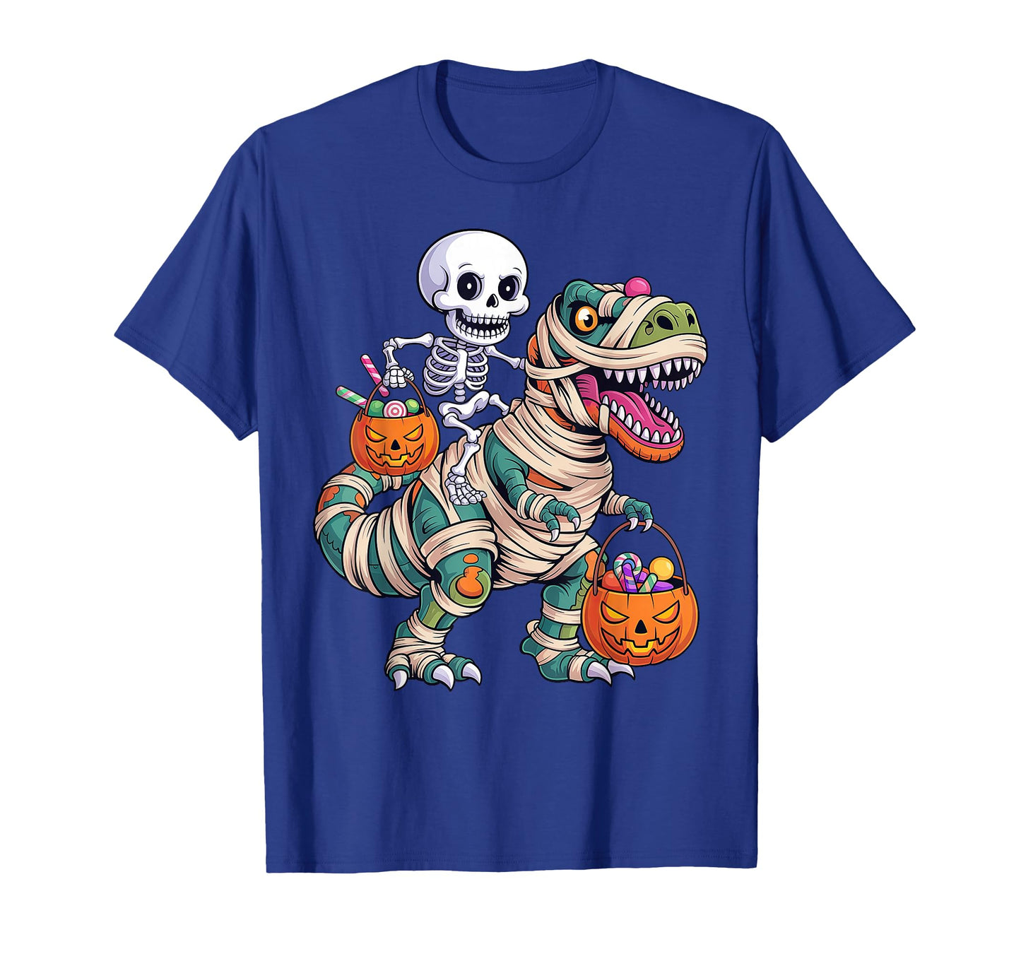 Dinosaur T Rex Skeleton Halloween T-Shirt