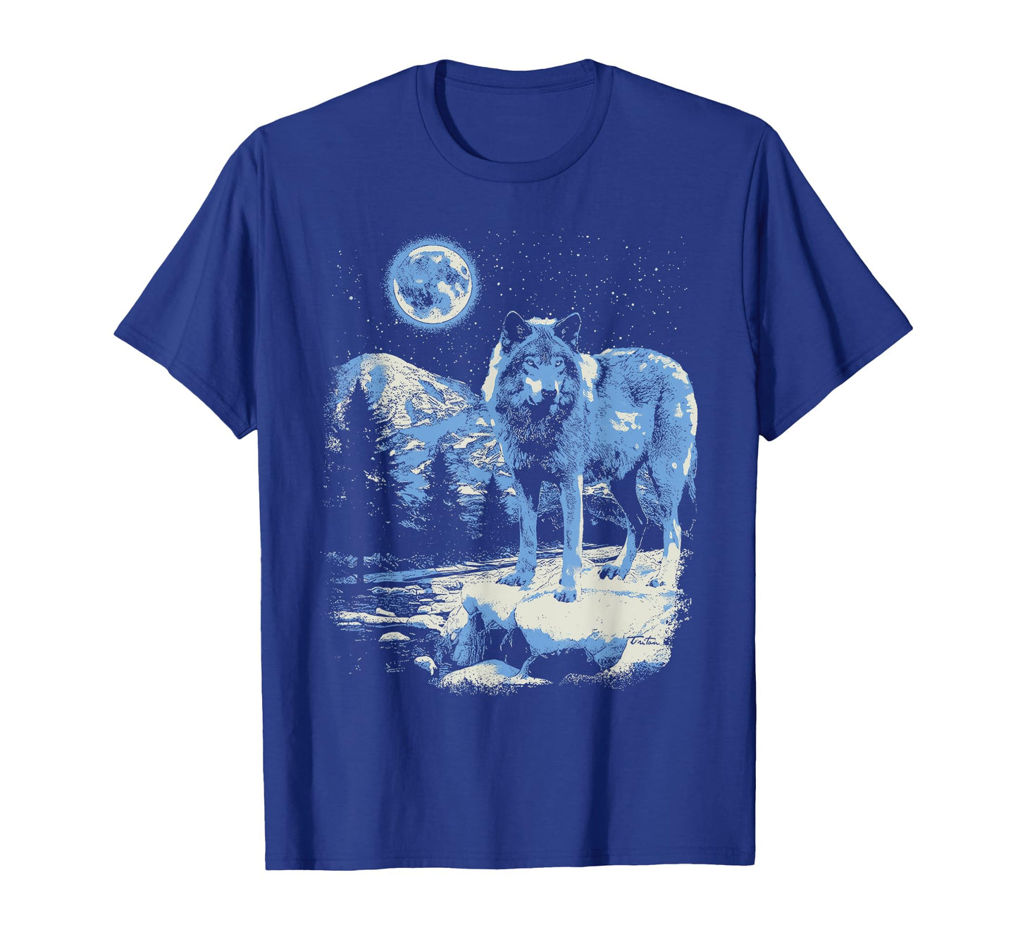 Vintage Wolf 90s Grunge Animal Retro Howling Wolf Aesthetic T-Shirt