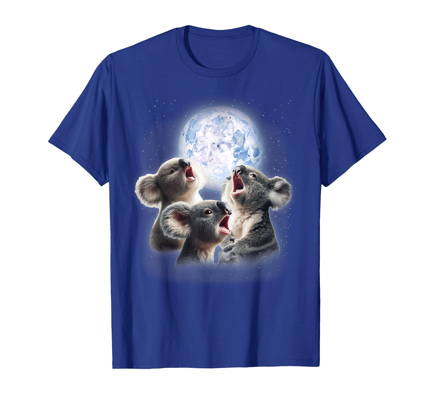 3 Koalas Howling At The Moon Funny Koala Animal Lover Kids T-Shirt