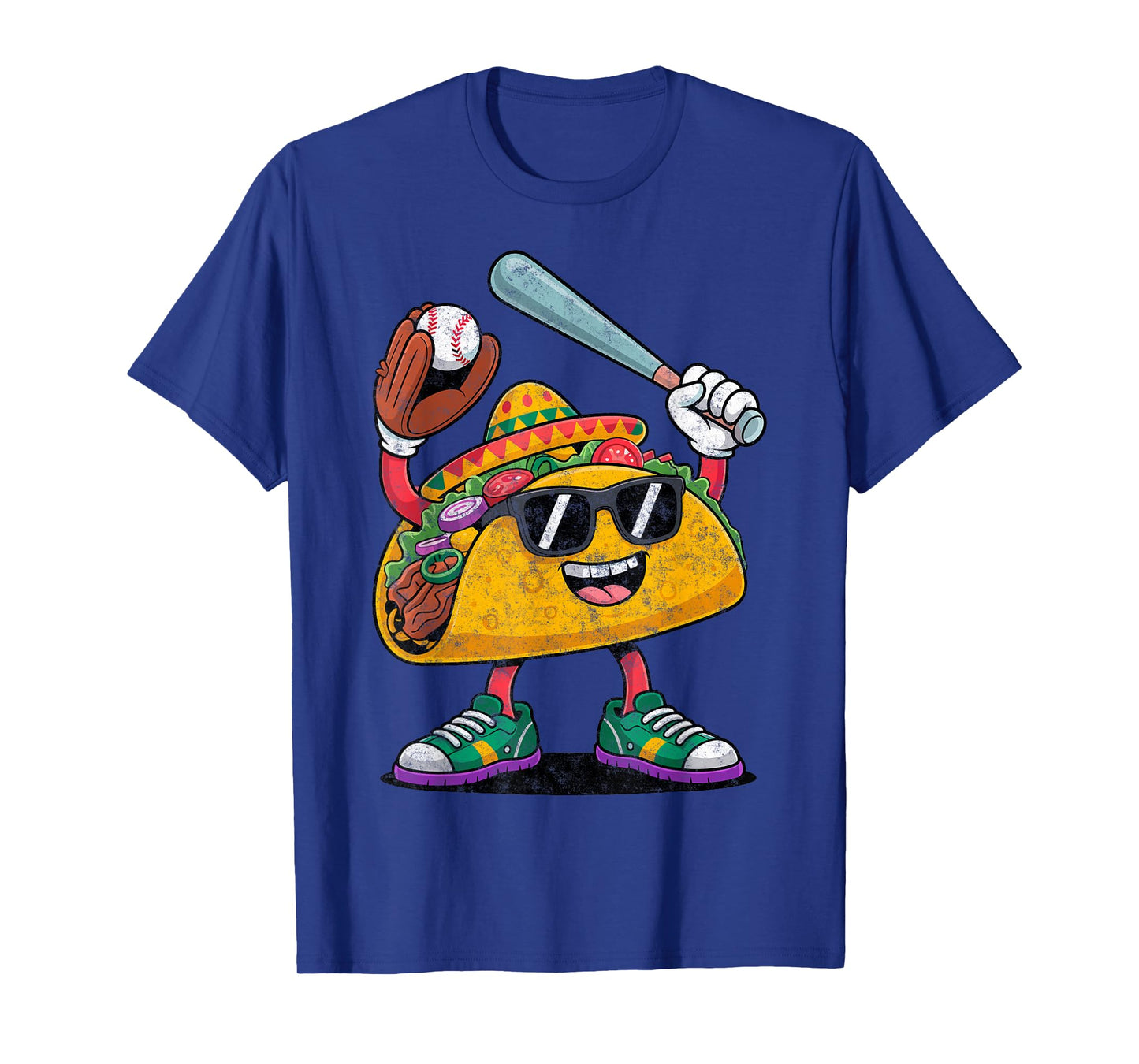Funny Taco Baseball Player Tee Coach Dad Fan Sport Lover T-Shirt