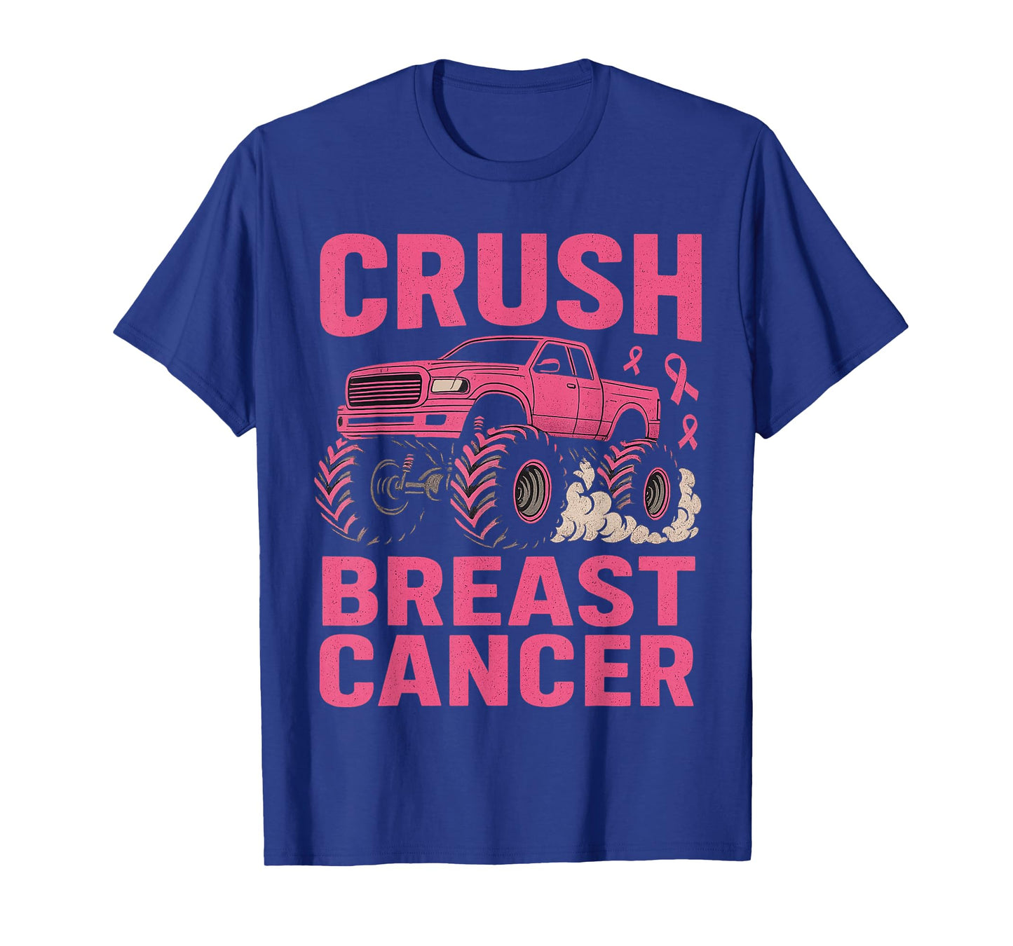 Crush Breast Cancer Awareness Monster Truck Toddler Boy Kid T-Shirt
