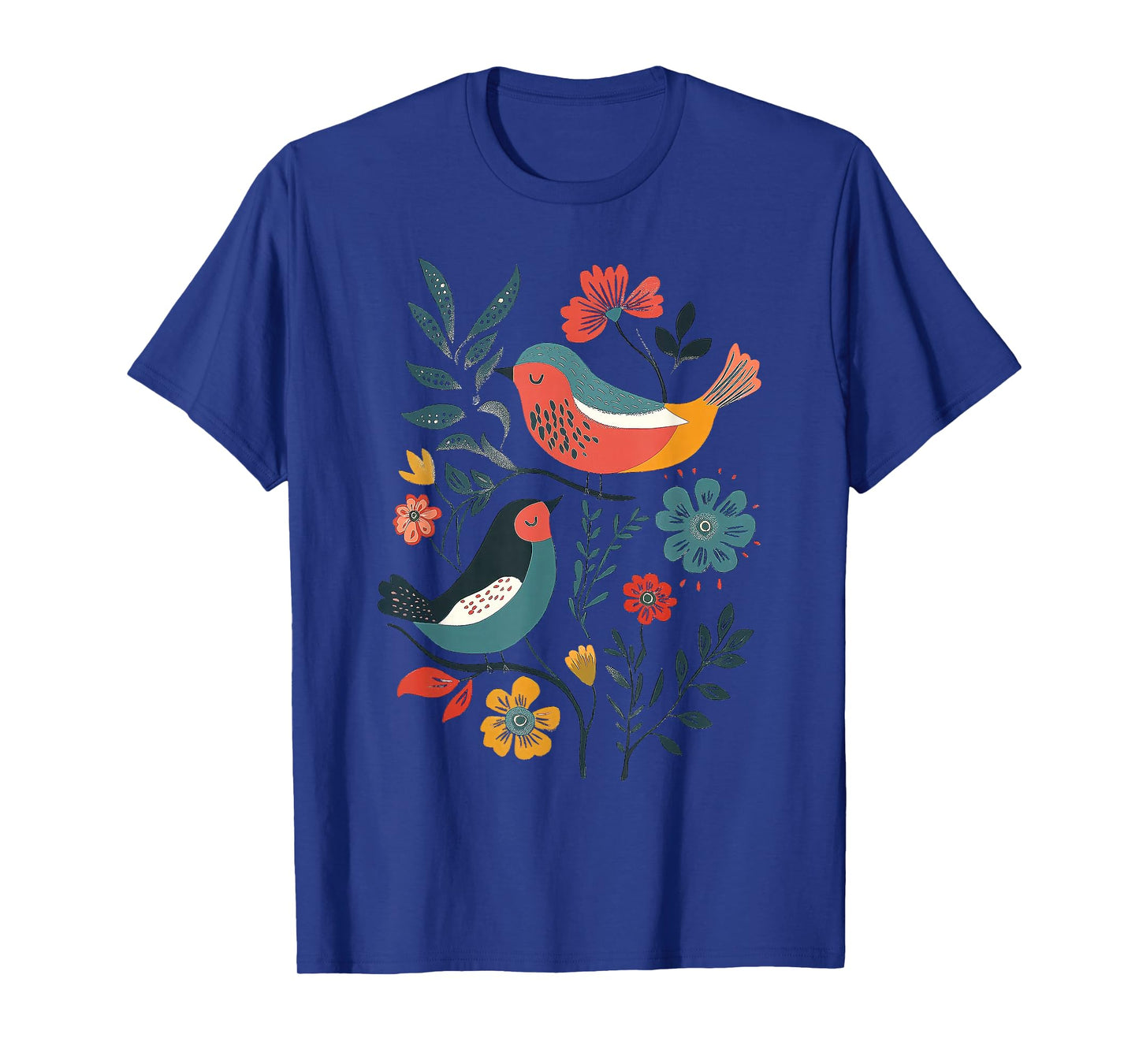Folk Art Birds T-Shirt