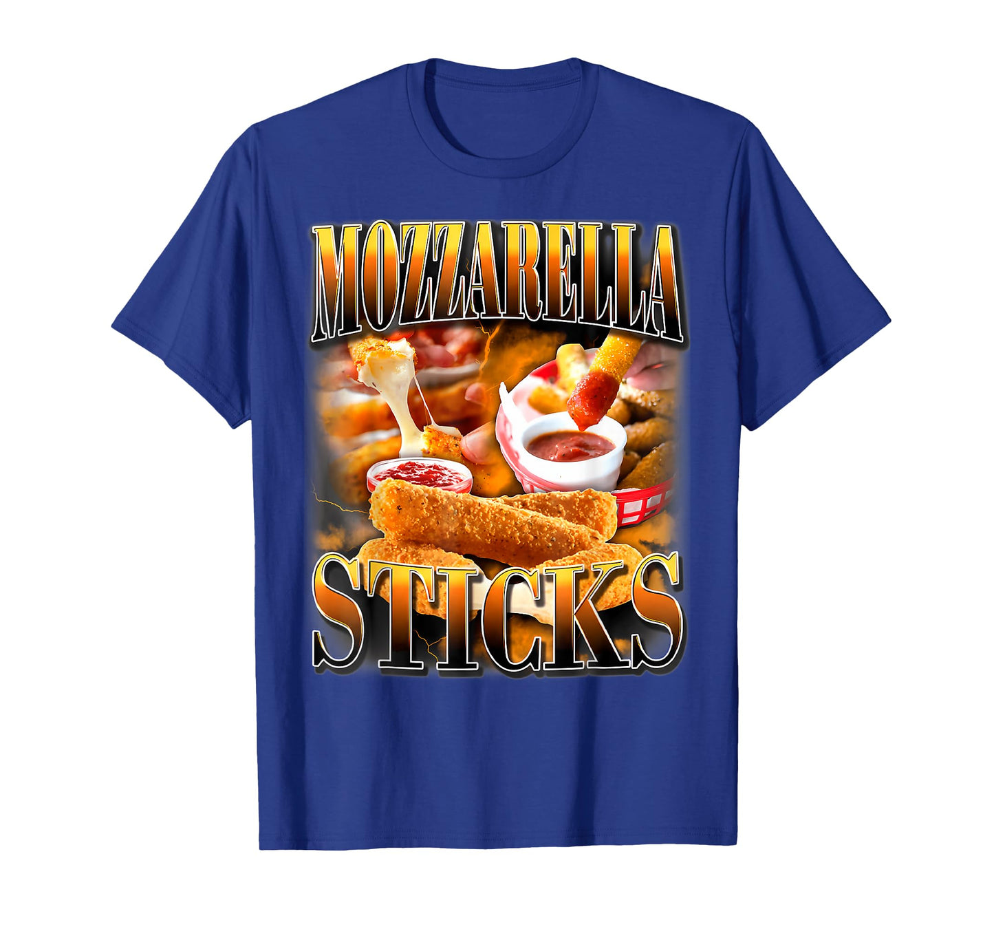 Mozzarella Cheese Sticks Bootleg Rap CD Aesthetic Funny Meme T-Shirt