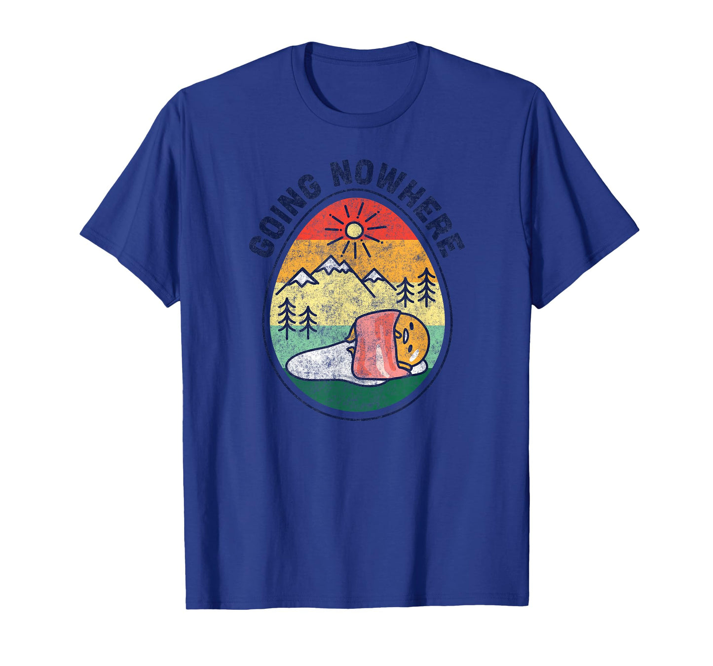 Gudetama the Lazy Egg Camping Going Nowhere T-Shirt