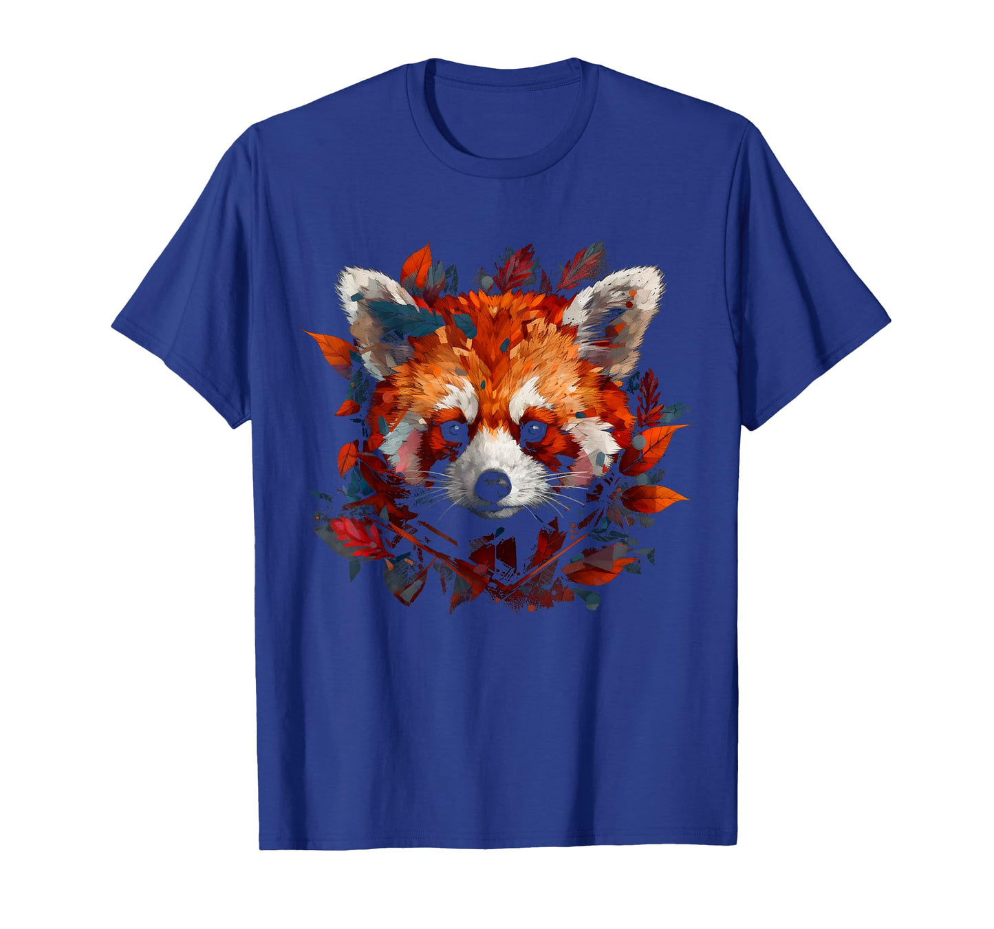 Red Panda Artwork - Autumn Leaves Animal Red Panda T-Shirt