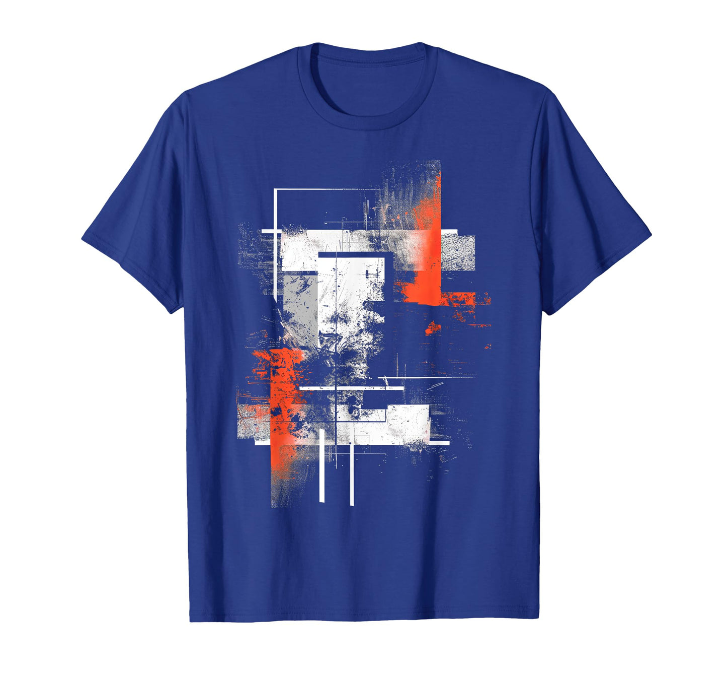 White Orange Abstract | Graphic Tee | S - 6XL | Mens Graphic T-Shirt