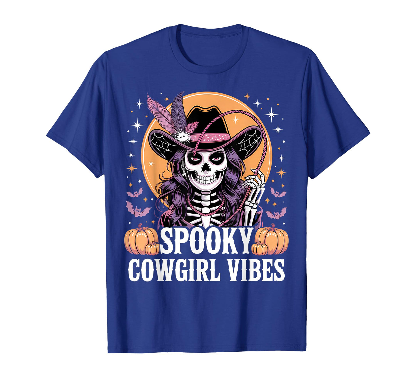 Spooky Cowgirl Vibes Halloween Costume Fun for Women T-Shirt