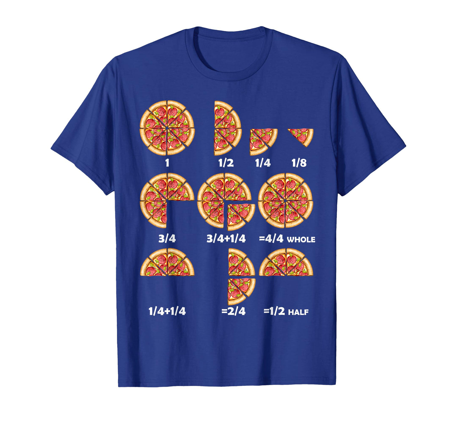 Maths Day Costume Idea Kids Teachers Pizza Slice Fraction T-Shirt